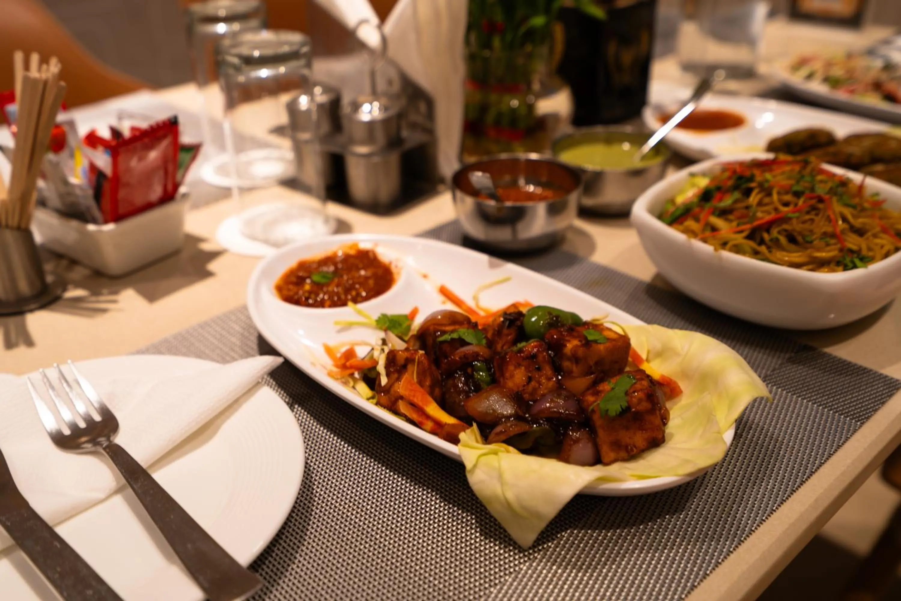 Food and drinks in Hotel Bluestone Prime Nehru Place by The Cosy hotels
