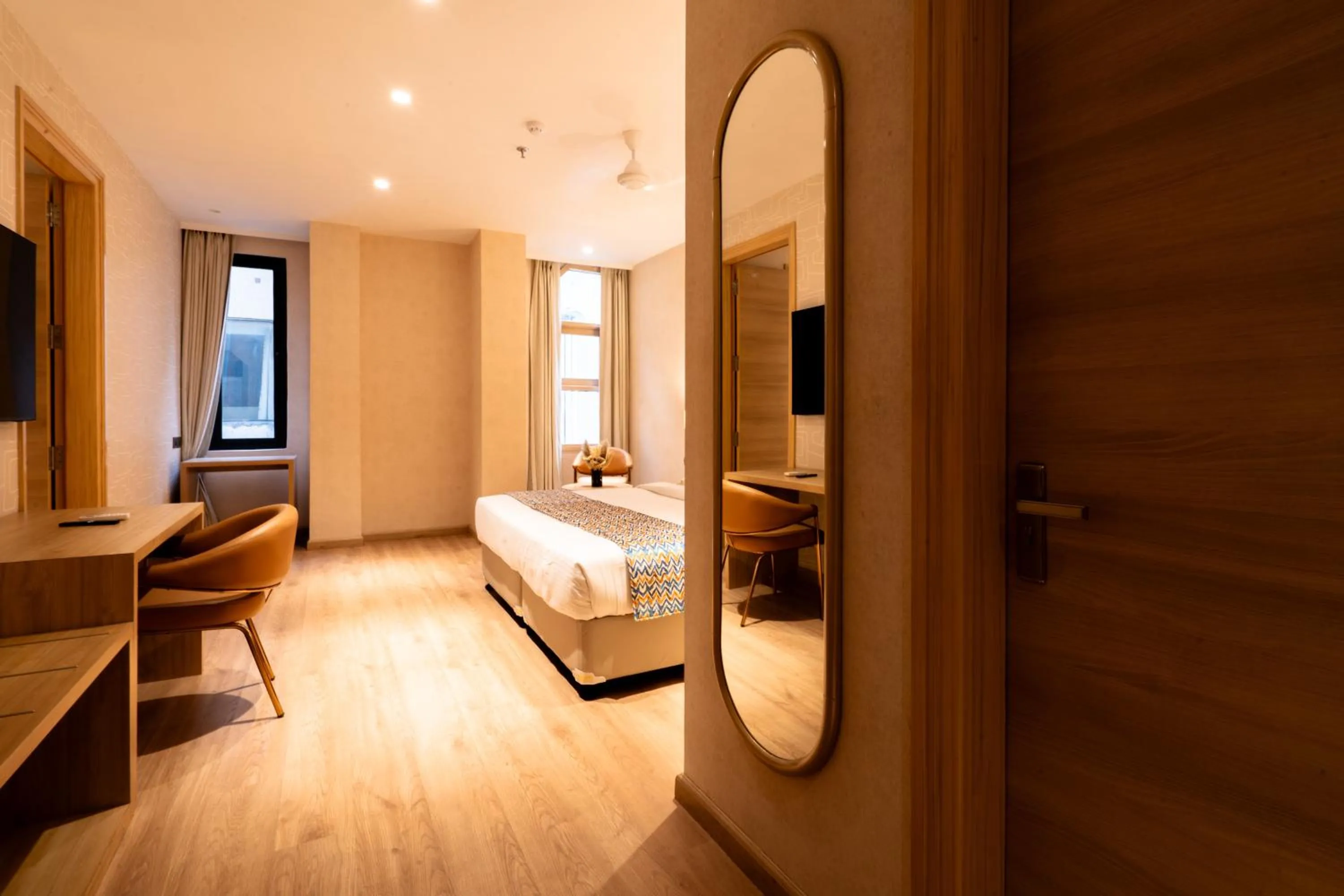 Bedroom, Bed in Hotel Bluestone Prime Nehru Place by The Cosy hotels