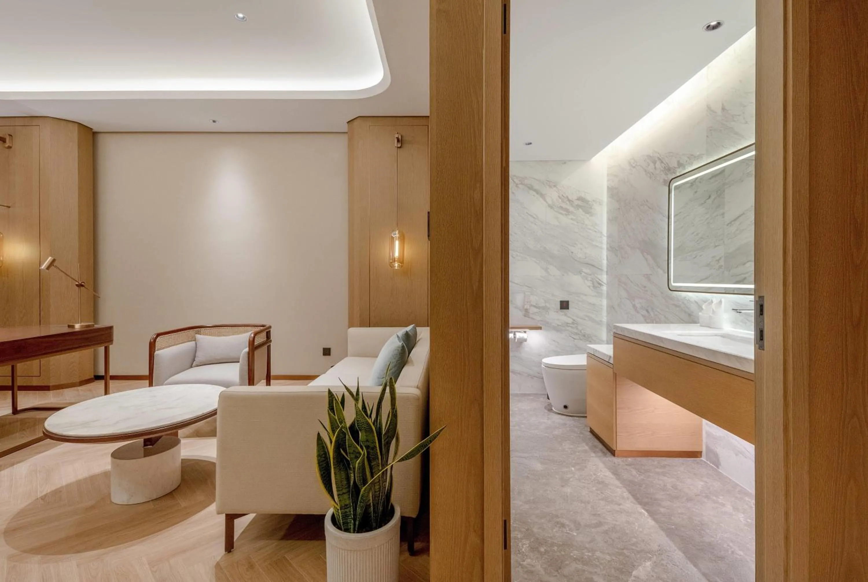 Photo of the whole room in Wyndham Garden Shanghai Songjiang