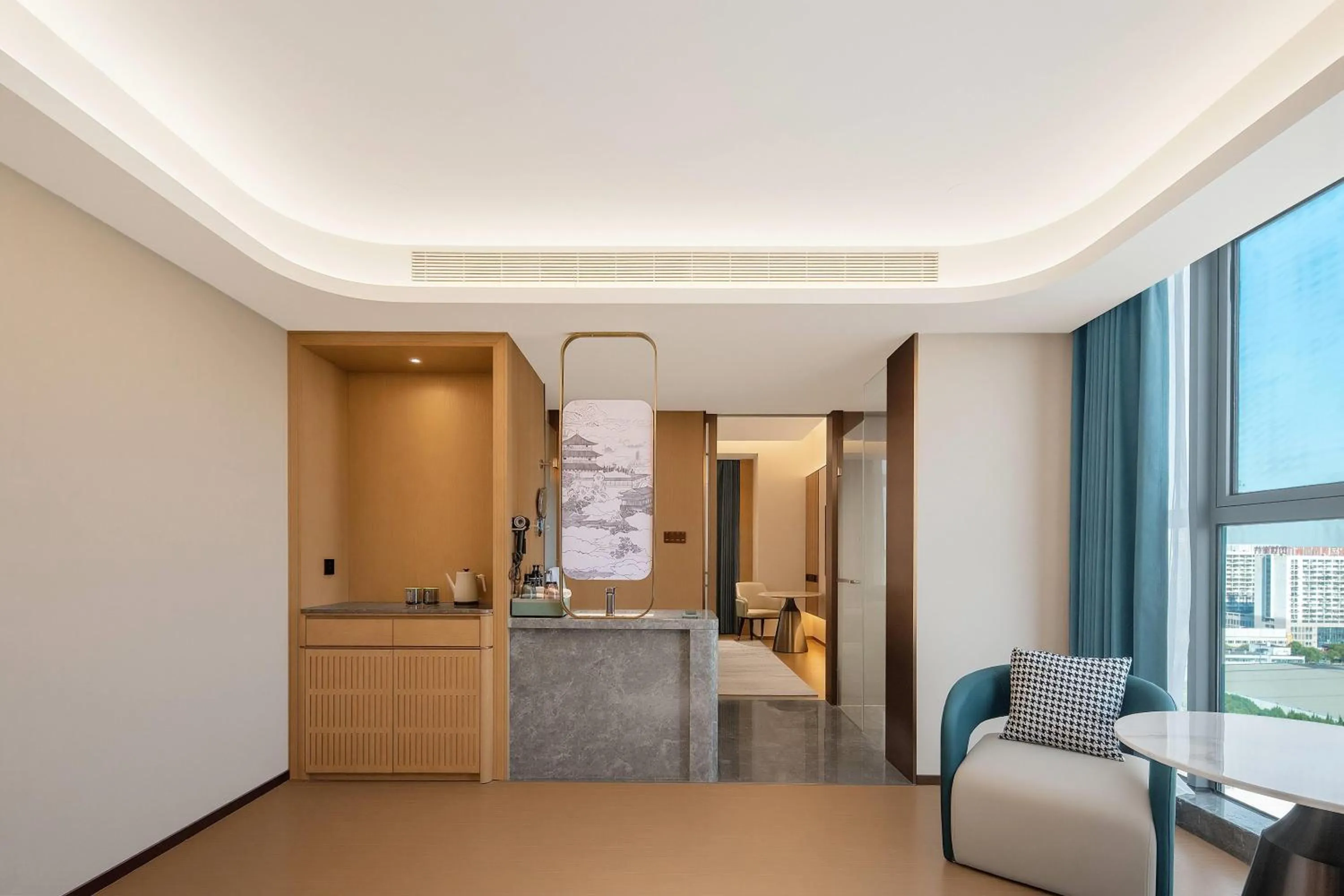 Photo of the whole room in Wyndham Garden Shanghai Songjiang