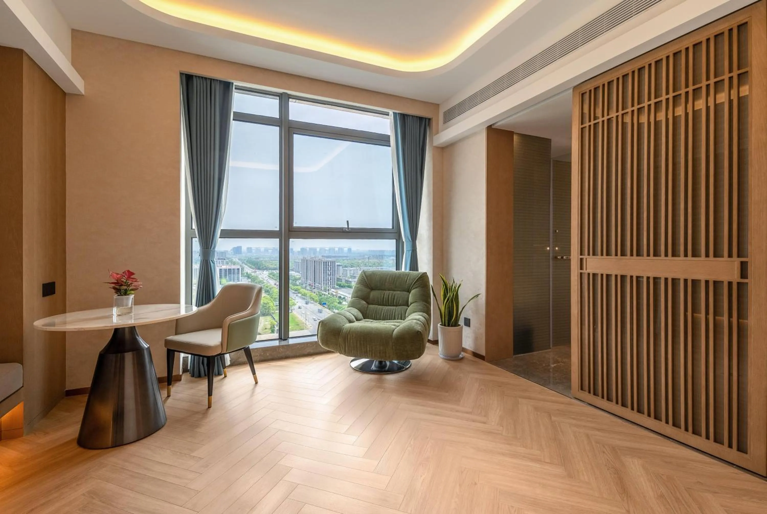 Living room in Wyndham Garden Shanghai Songjiang