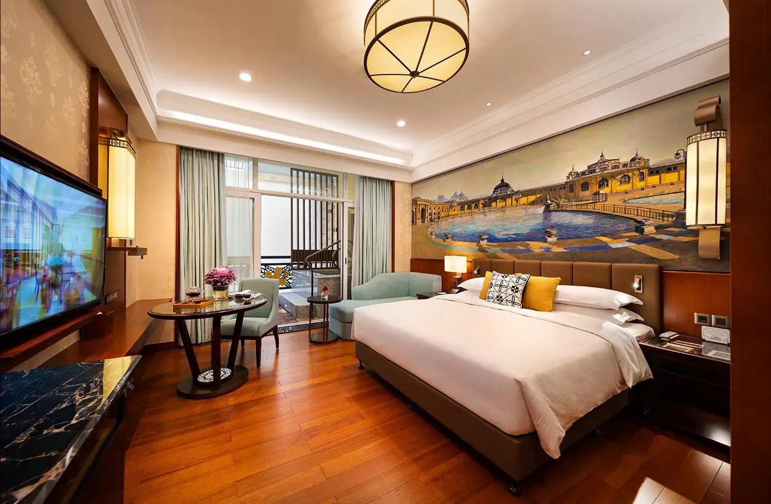 Photo of the whole room, Bed in Good View Hotel Tangxia - 15 mins drive from Dongguan South Railway Station Photo of the whole room, Bed in Good View Hotel Tangxia - 15 mins drive from Dongguan South Railway Station