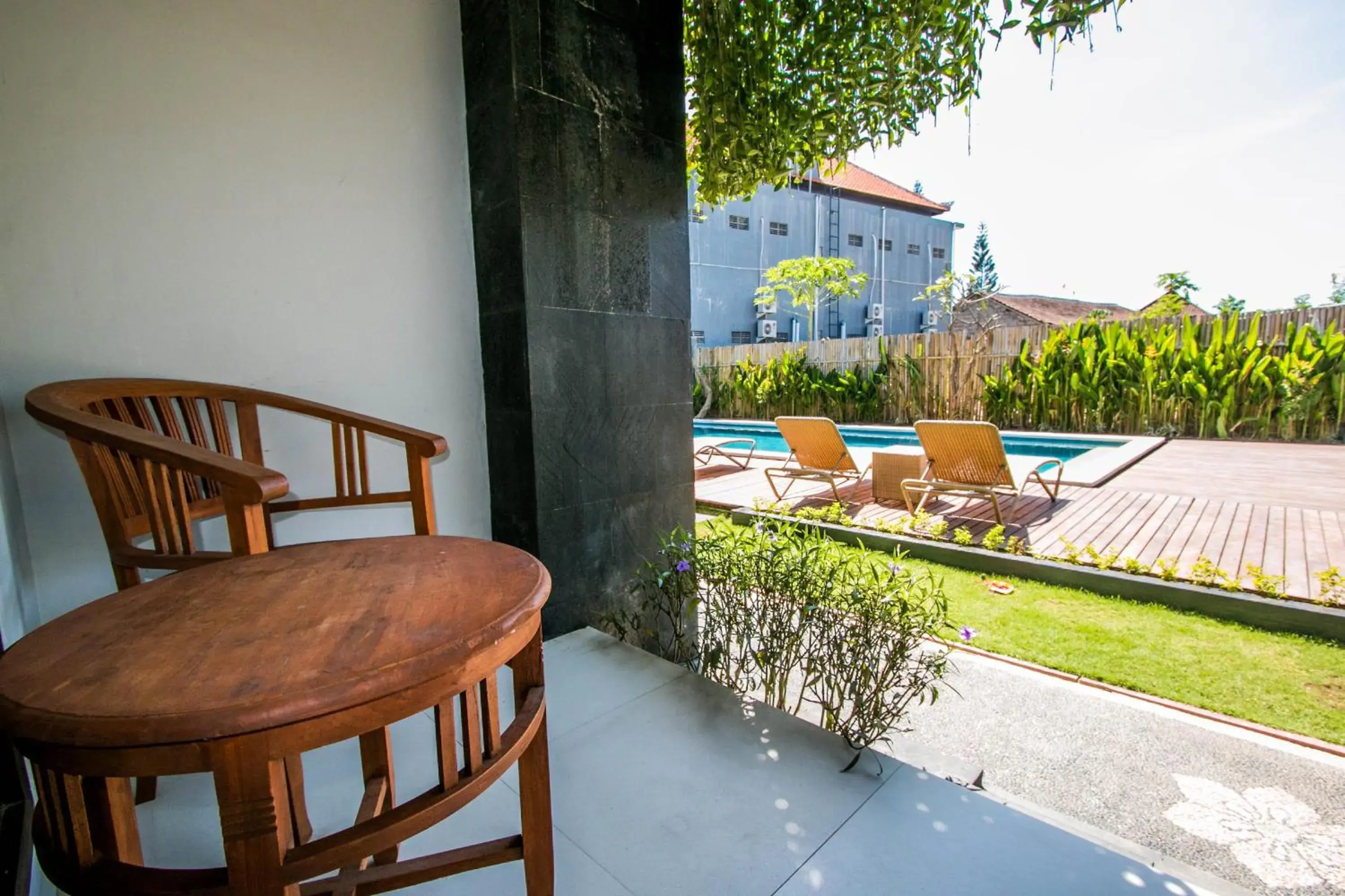 Pool view in Srikandi Inn Pool view in Srikandi Inn