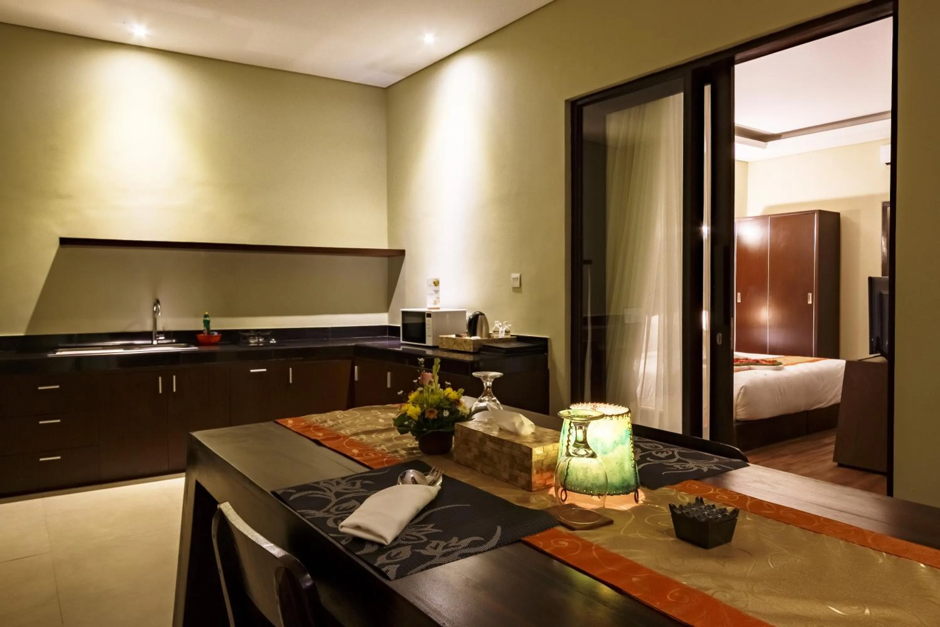 Kitchen or kitchenette in Buana Bali Villas & Spa