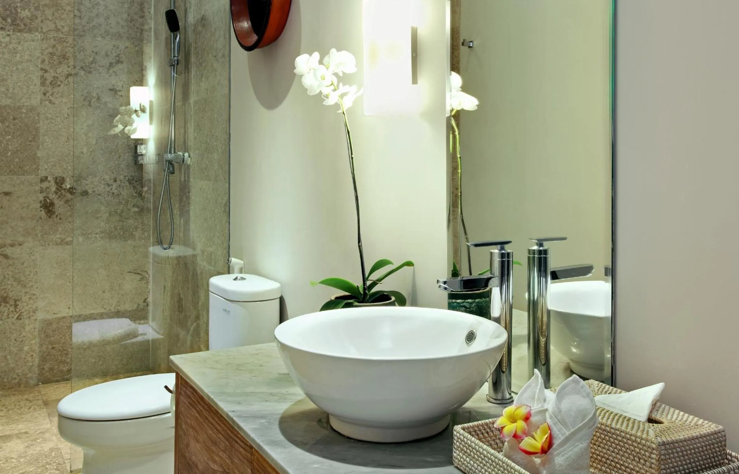 Bathroom in Room & Vespa 4 - Central Seminyak Near Beach