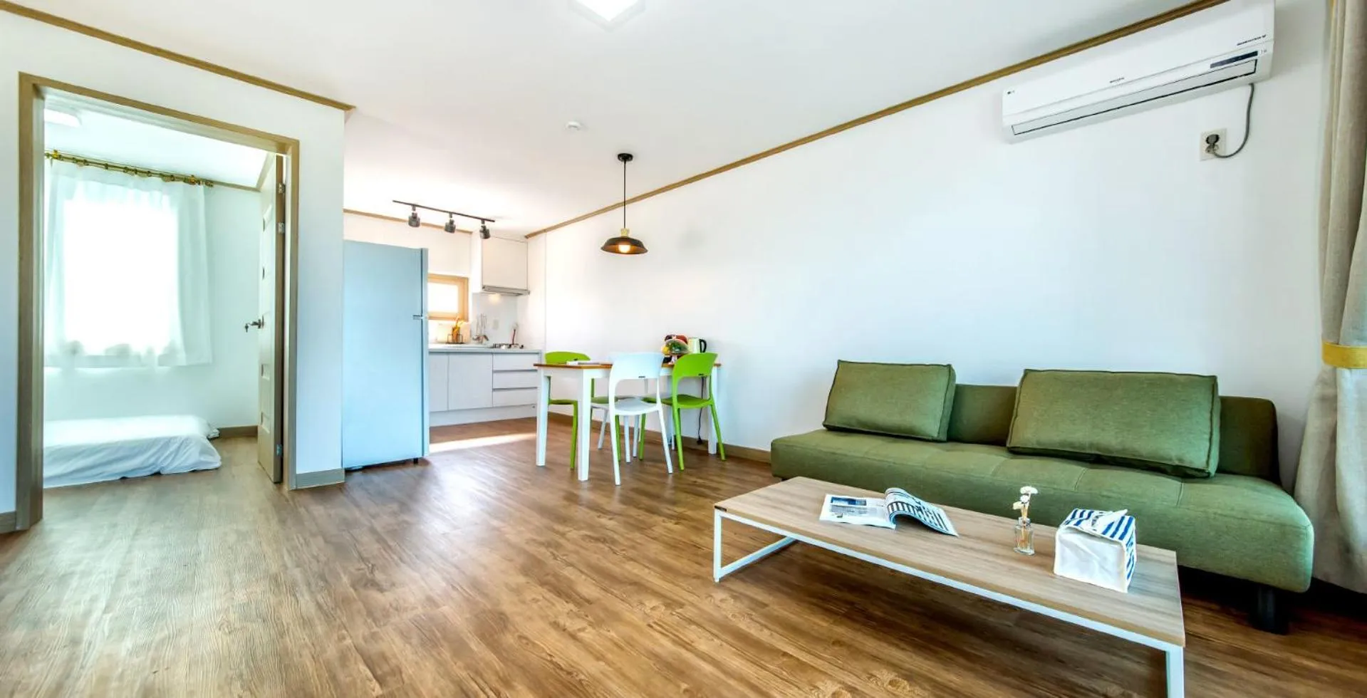 Kitchen or kitchenette in Boreum Pension