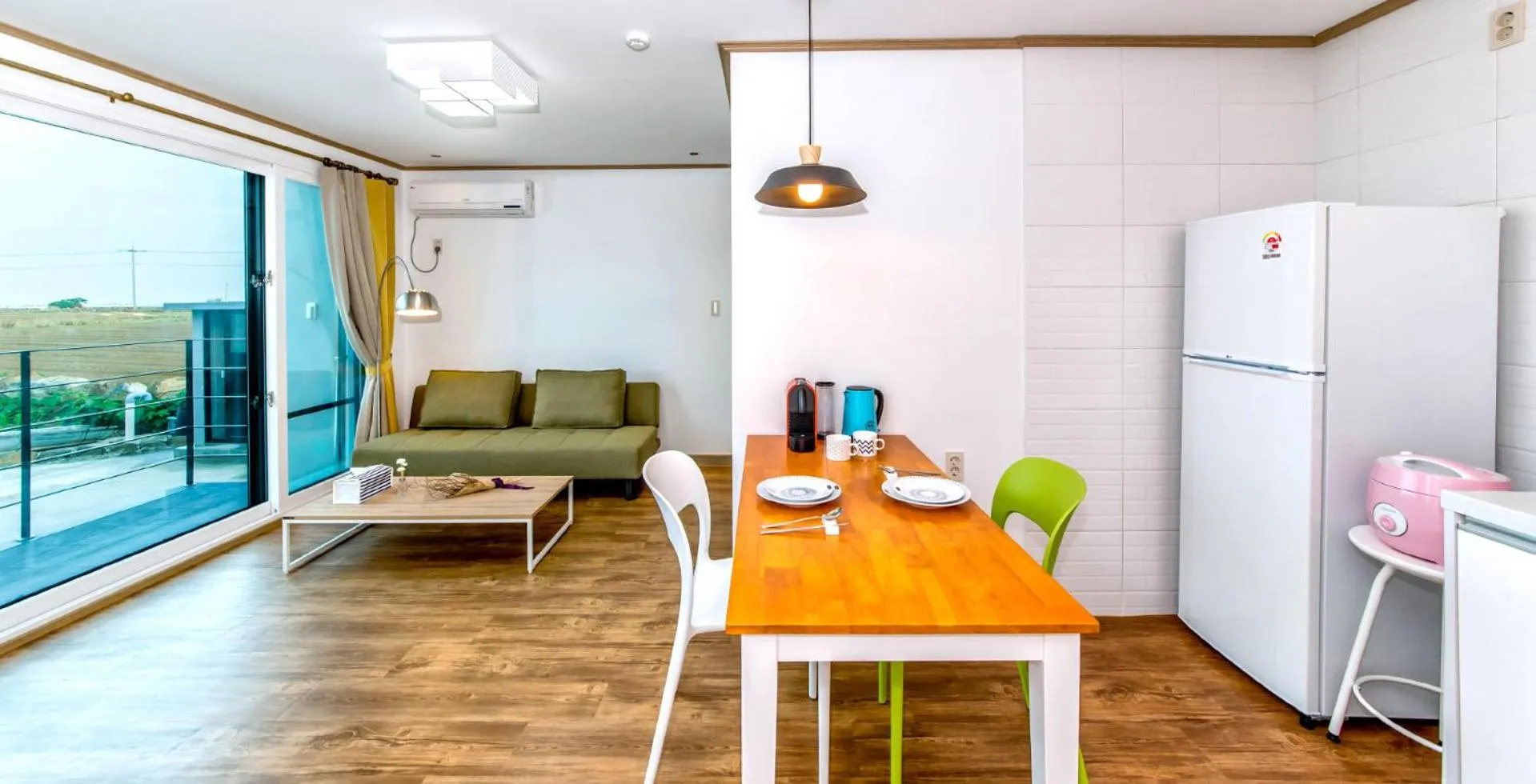 Kitchen or kitchenette in Boreum Pension