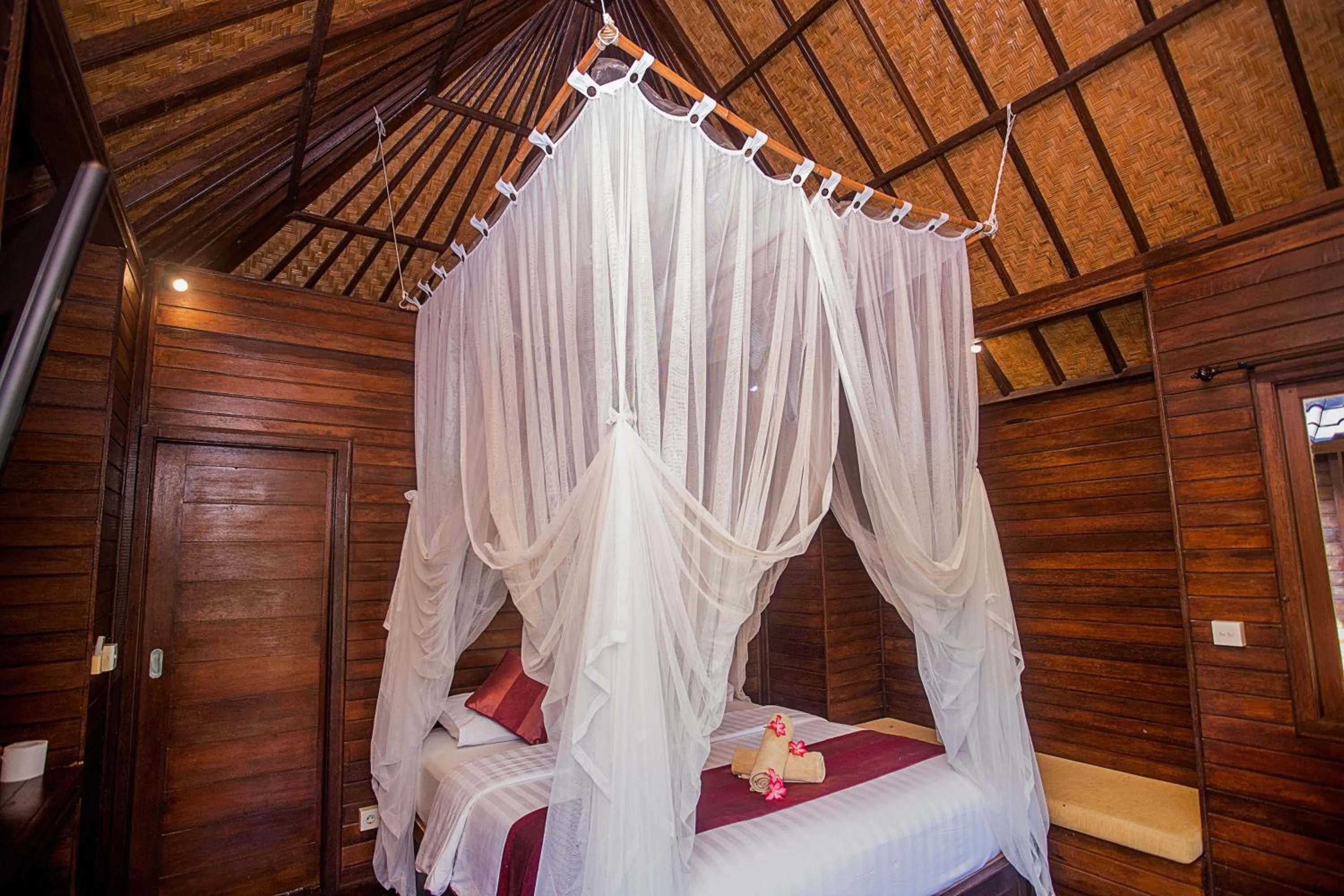 Bed in The Cozy Villas Lembongan