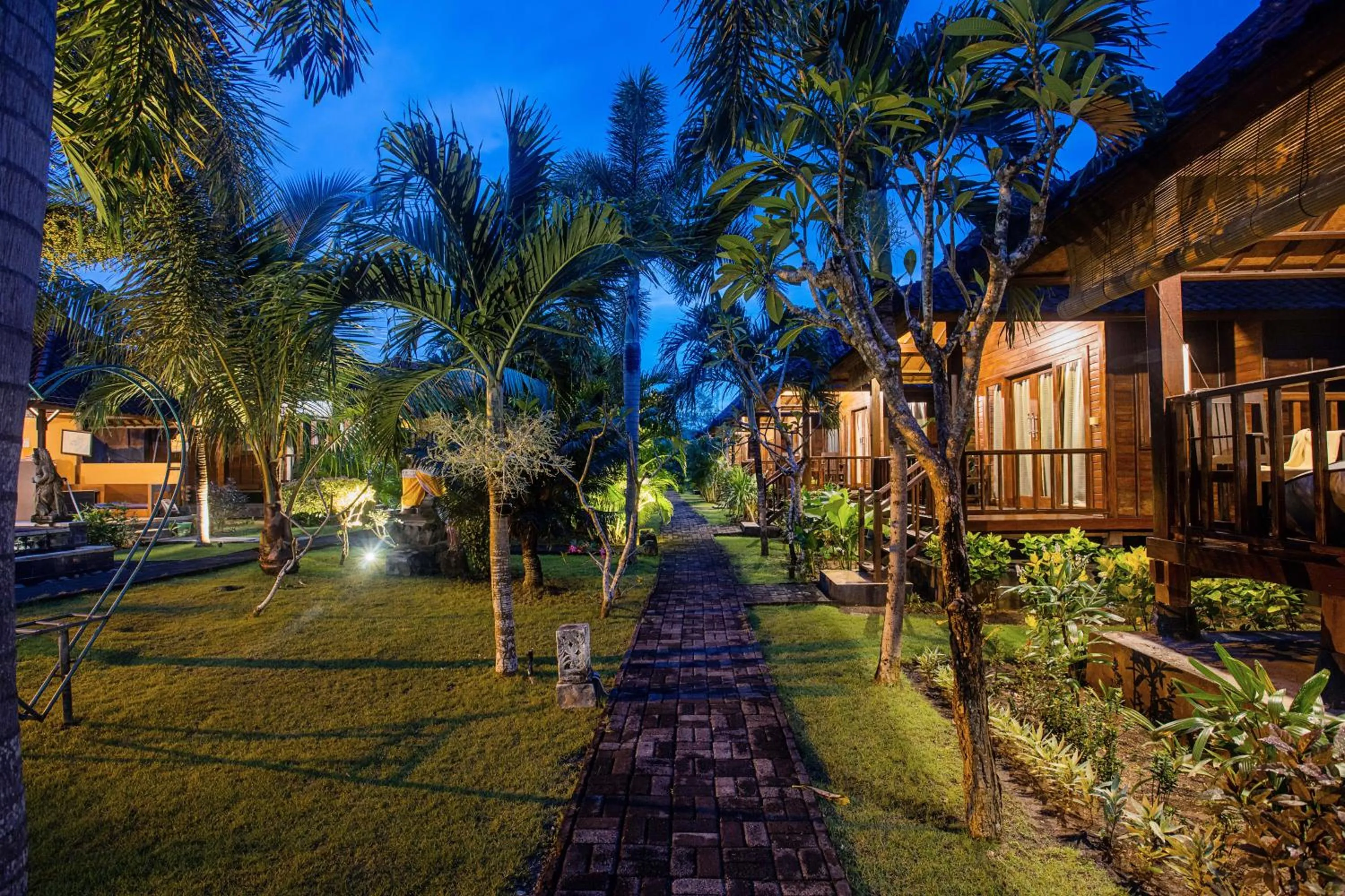 Garden view in The Cozy Villas Lembongan