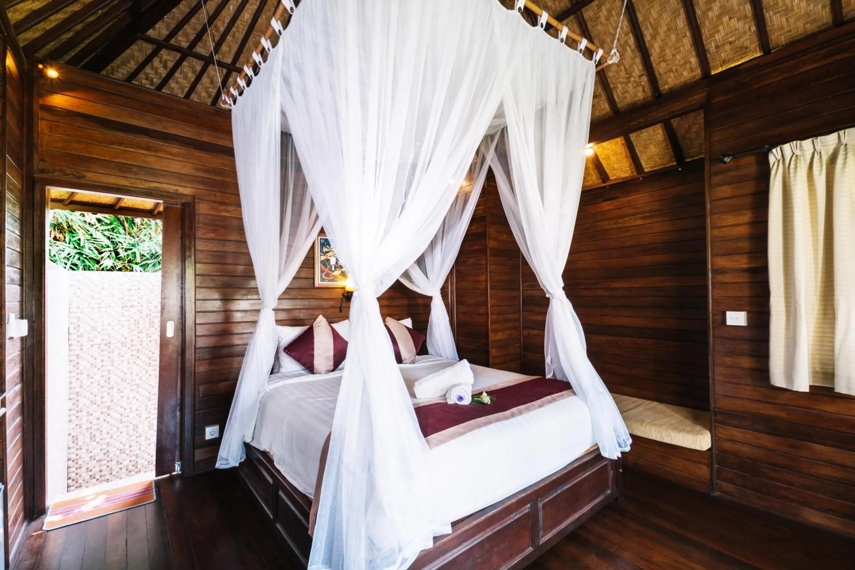Bed in The Cozy Villas Lembongan
