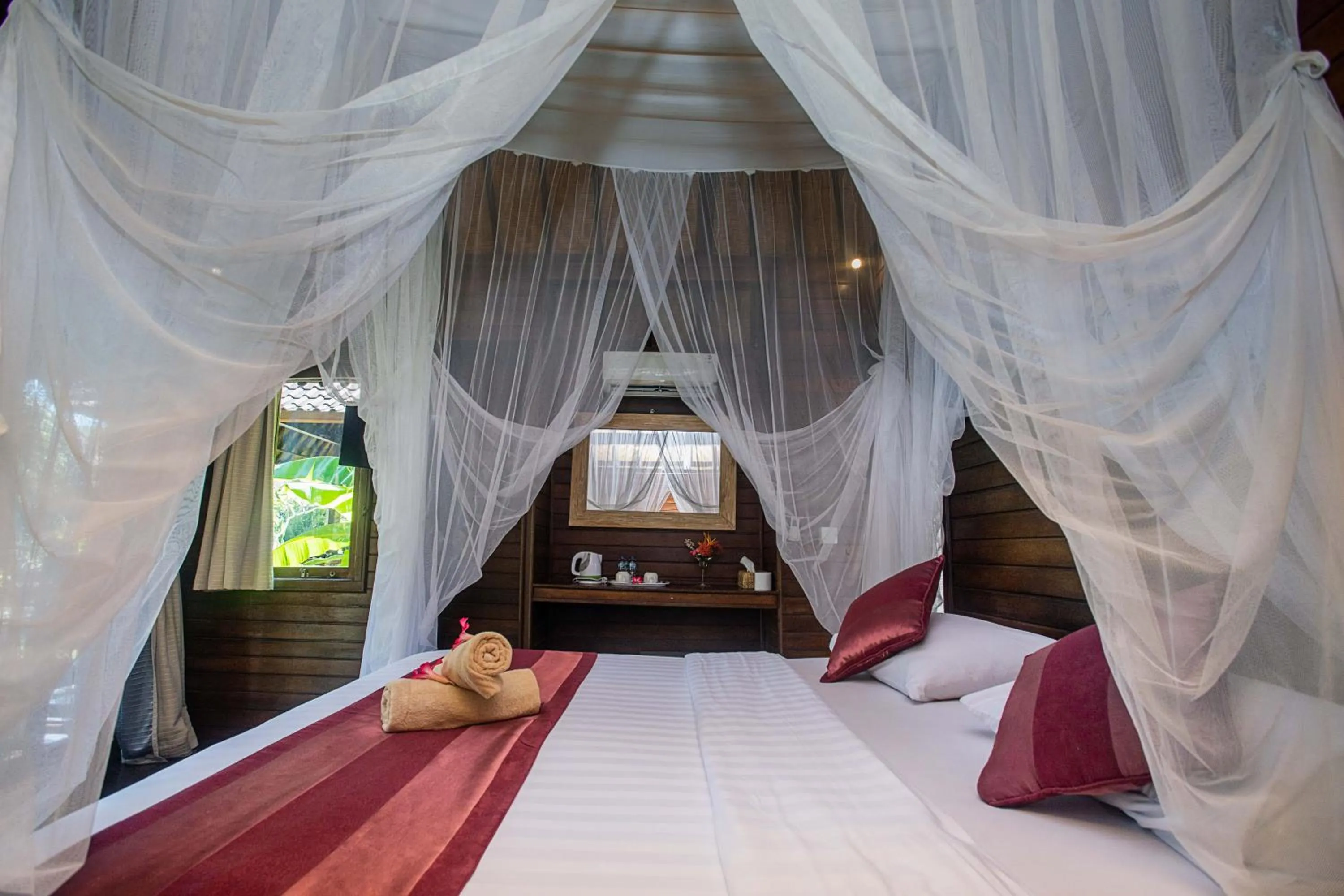 Bed in The Cozy Villas Lembongan