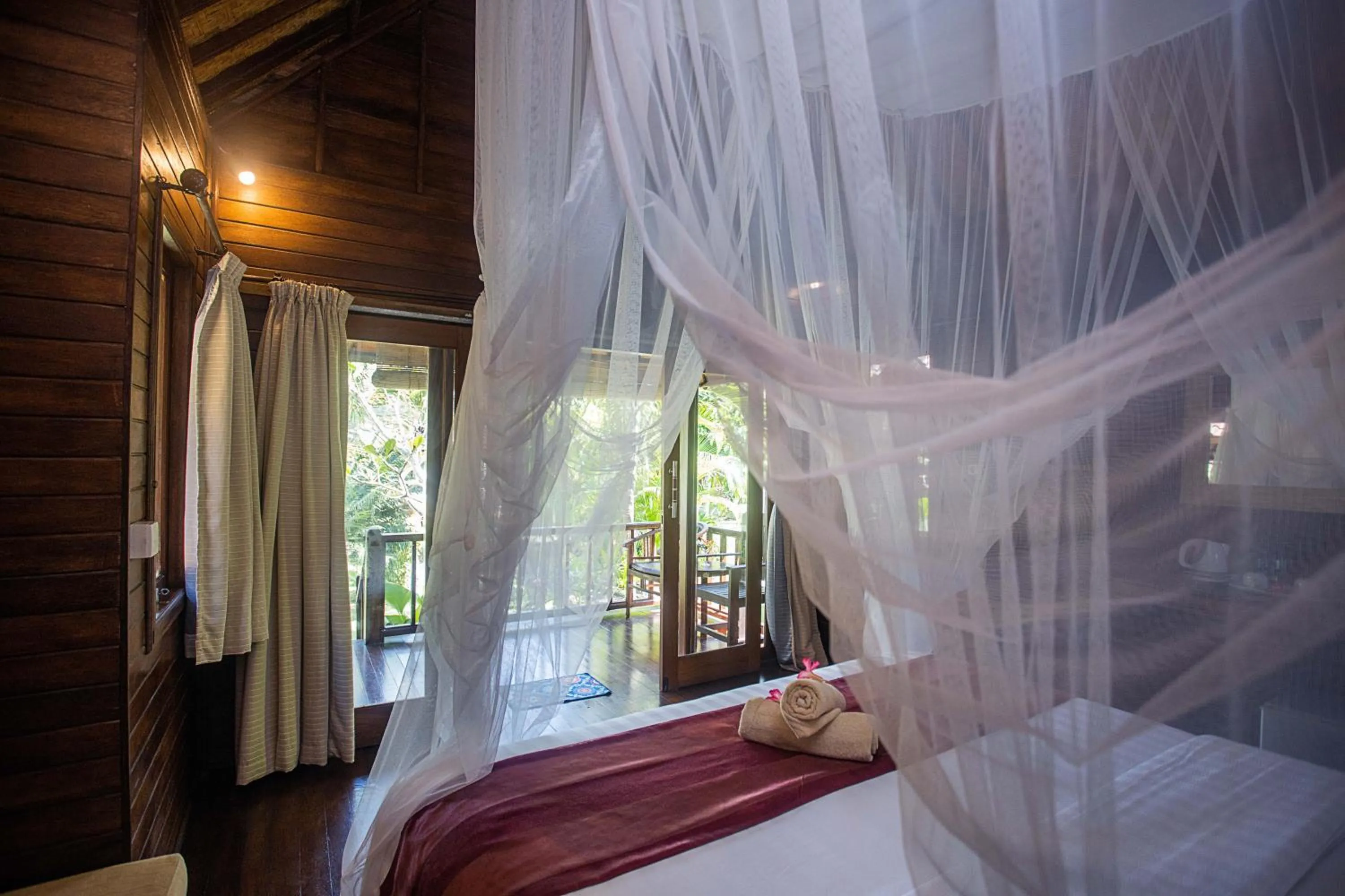 Bed in The Cozy Villas Lembongan