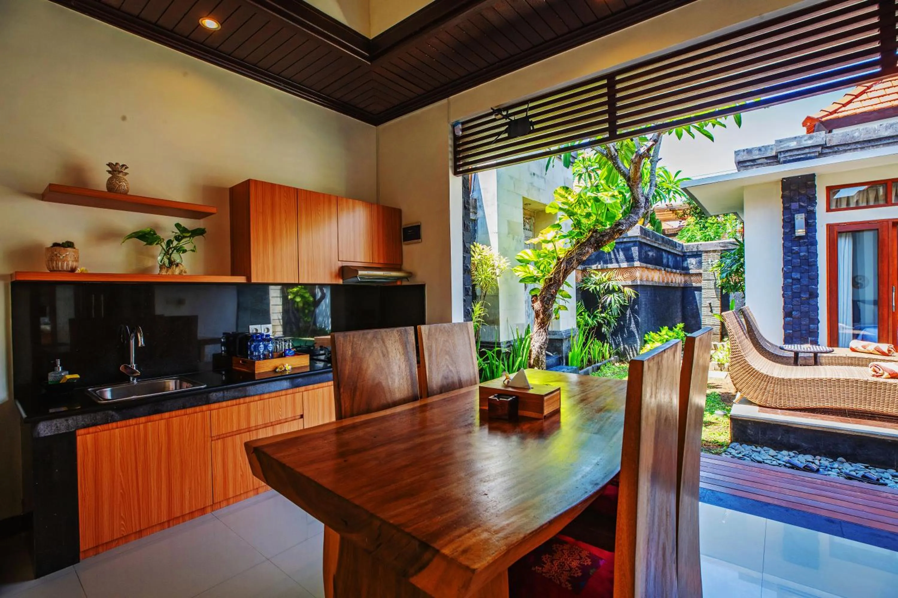 Kitchen or kitchenette in Kayu Suar Bali Luxury Villas & Spa