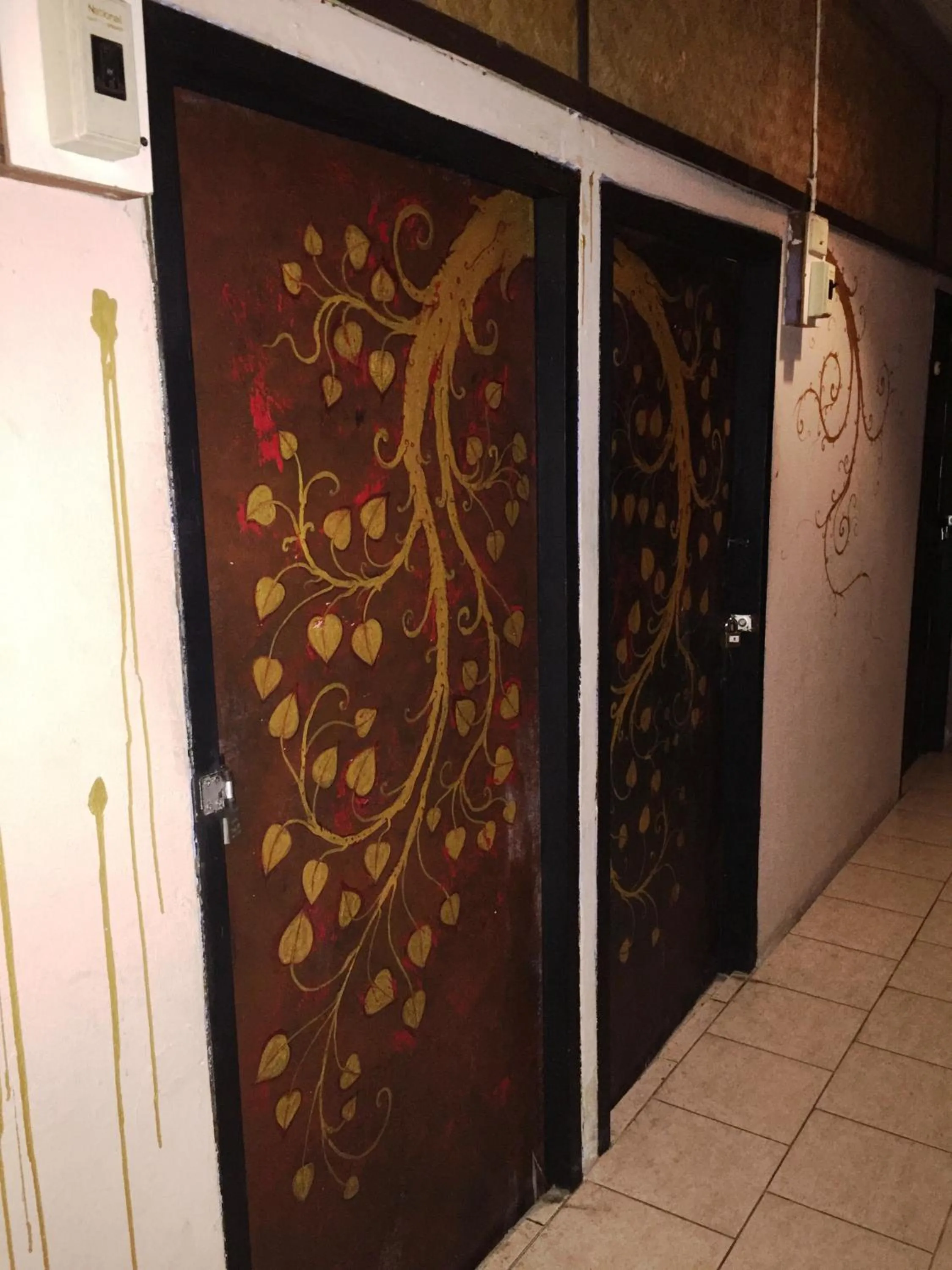 Decorative detail in Shanti Lodge