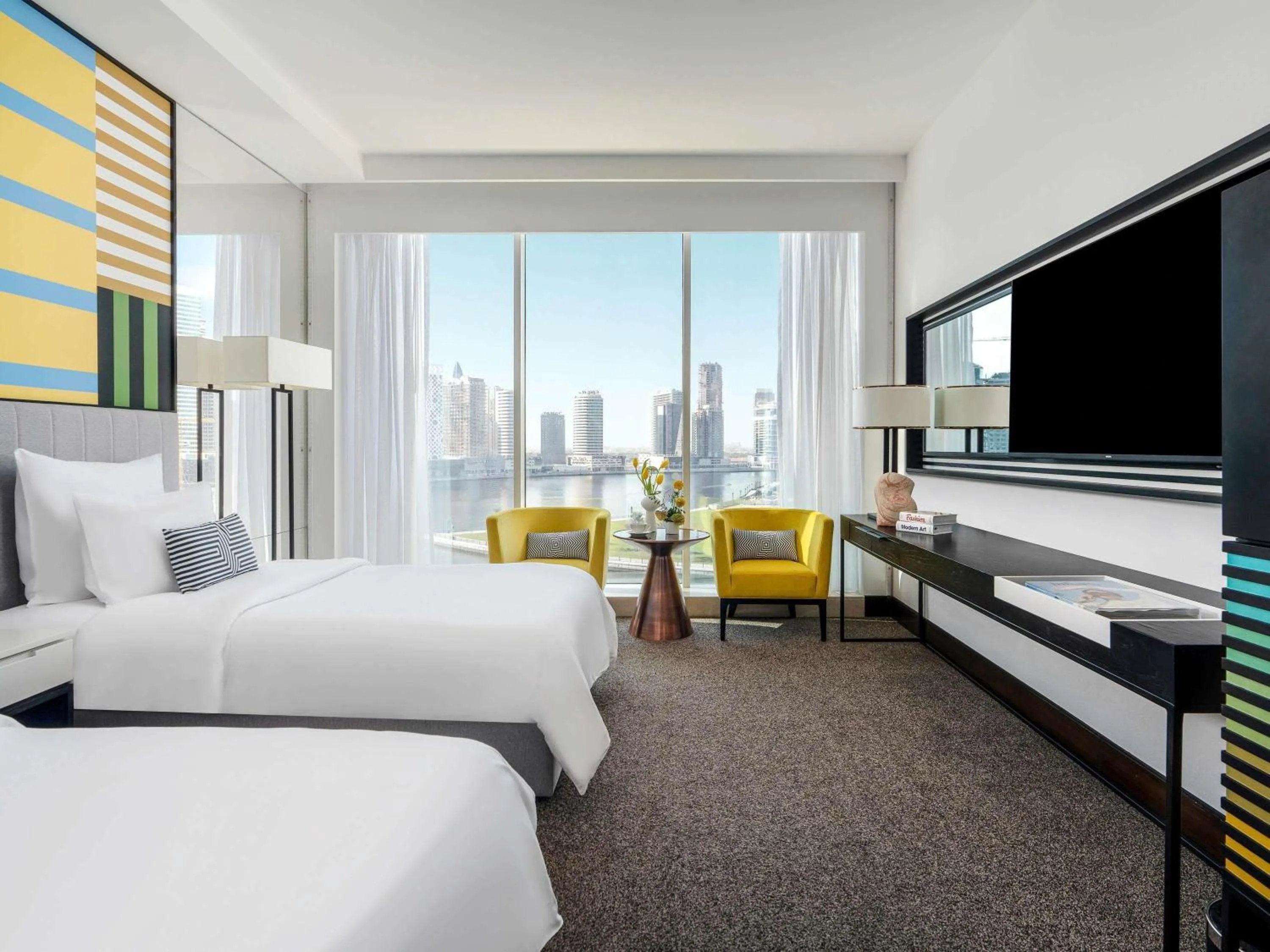 Bedroom, Bed in Pullman Dubai Downtown