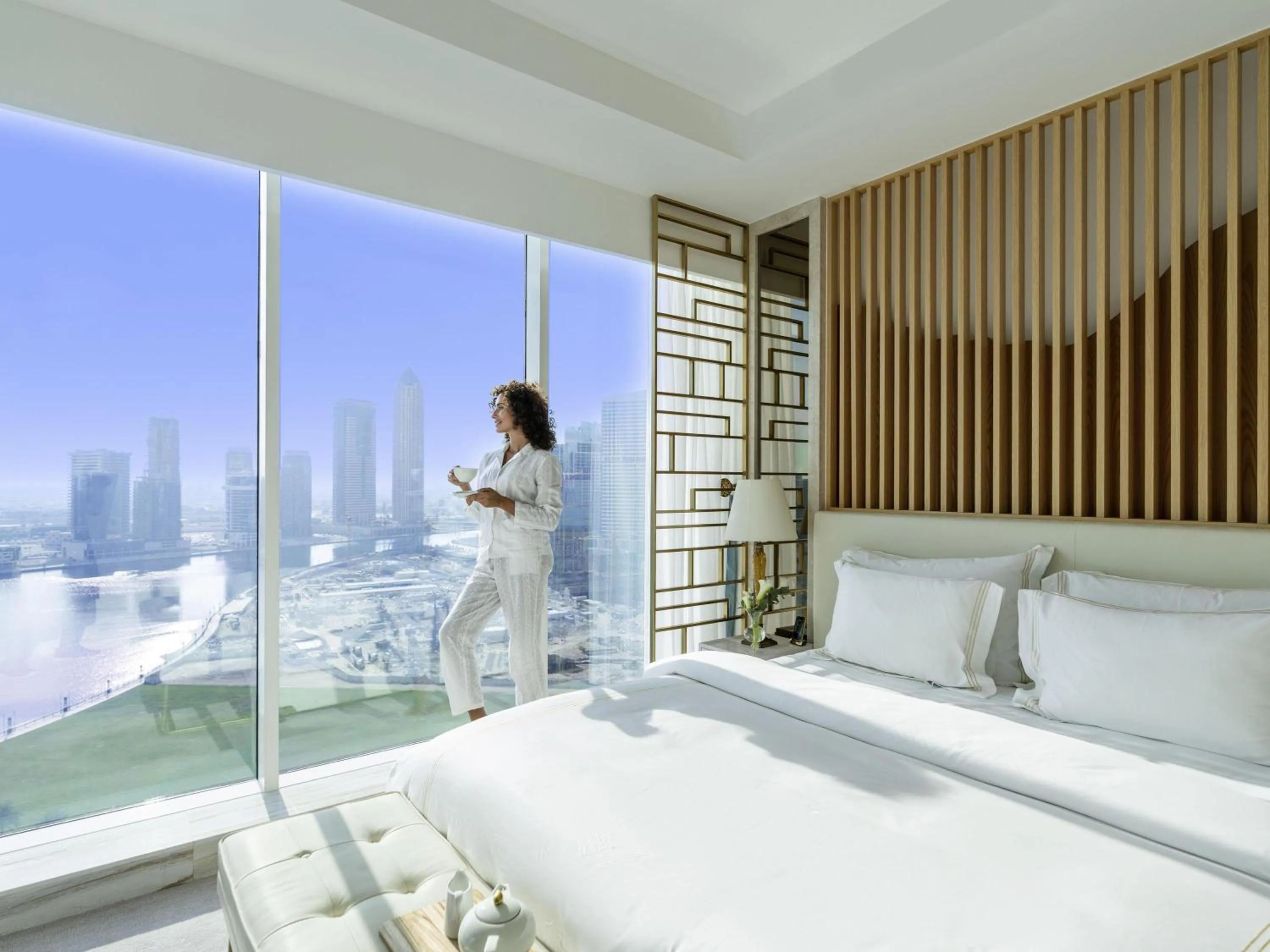 Bedroom, Bed in Pullman Dubai Downtown