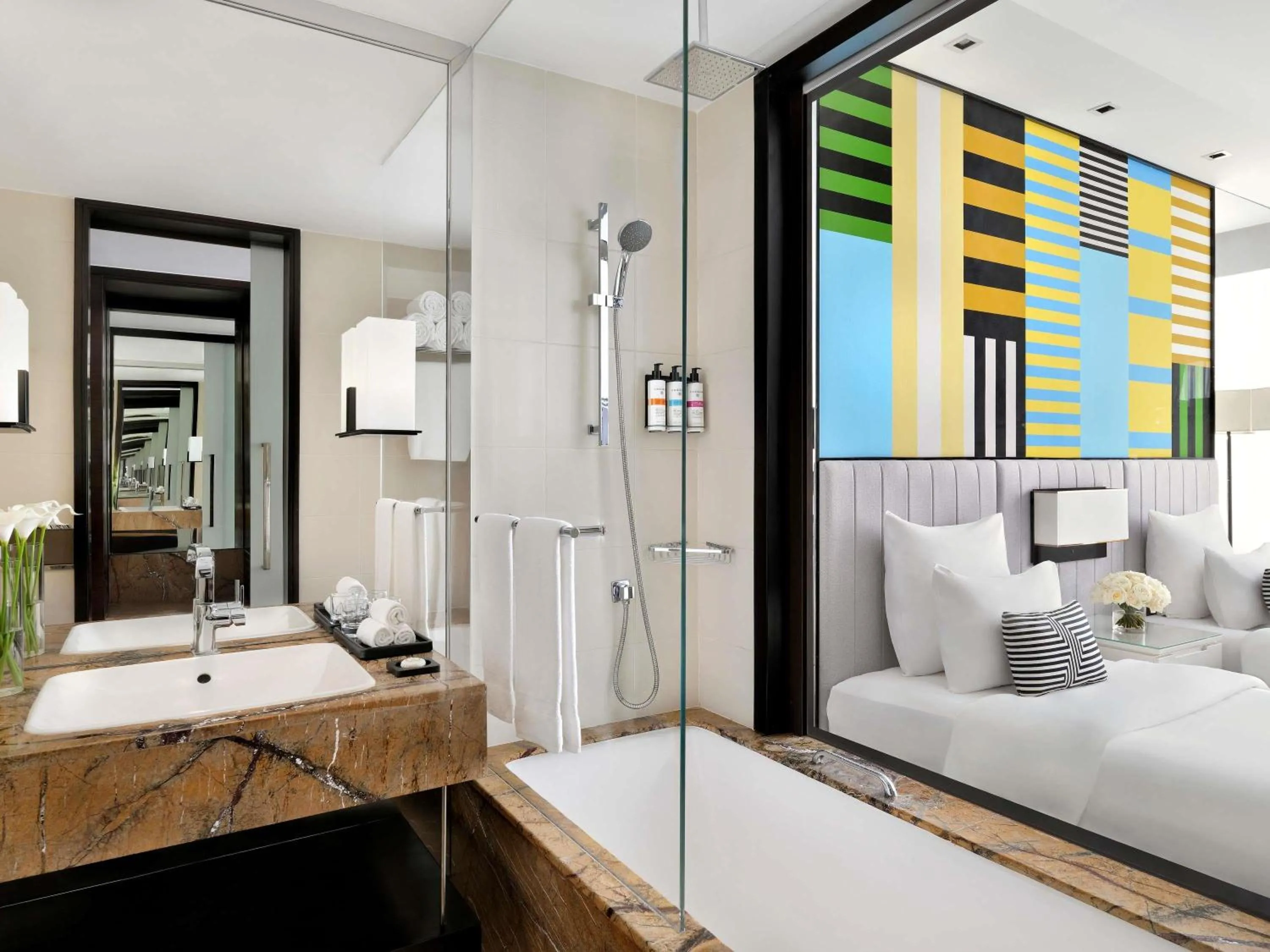 Bedroom, Bed in Pullman Dubai Downtown