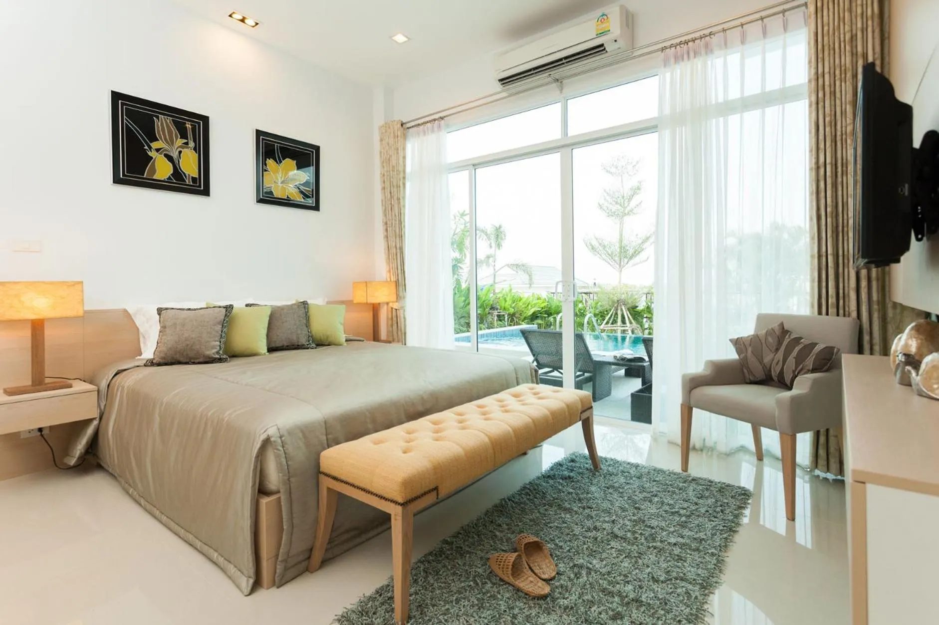 Bedroom, Bed in Sivana Gardens Villas Hua-Hin