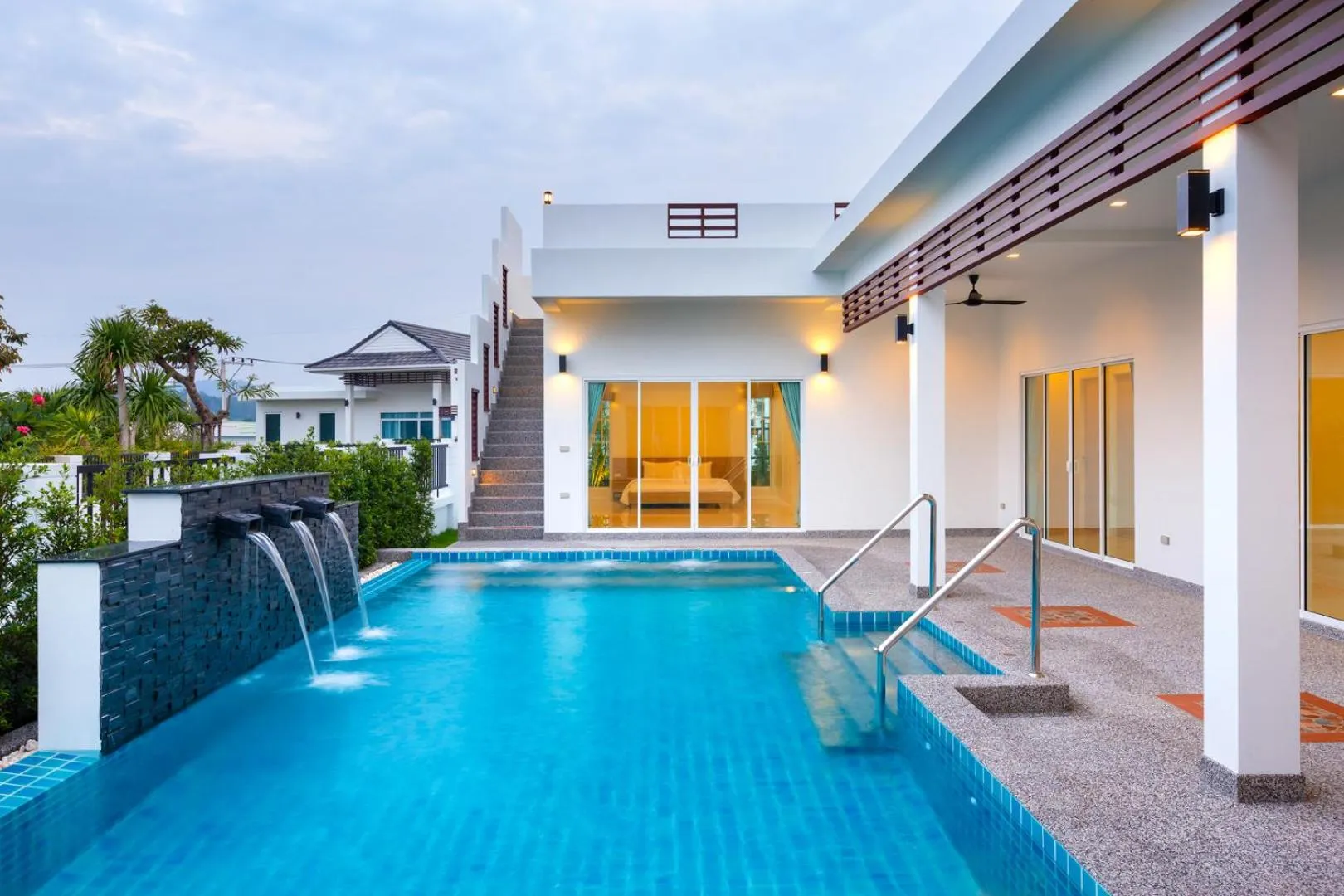 Pool view in Sivana Gardens Villas Hua-Hin