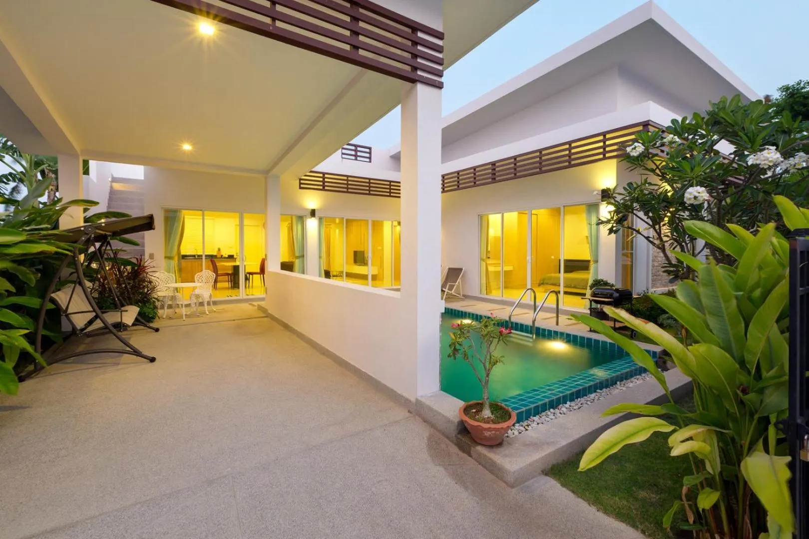 Swimming pool in Sivana Gardens Villas Hua-Hin