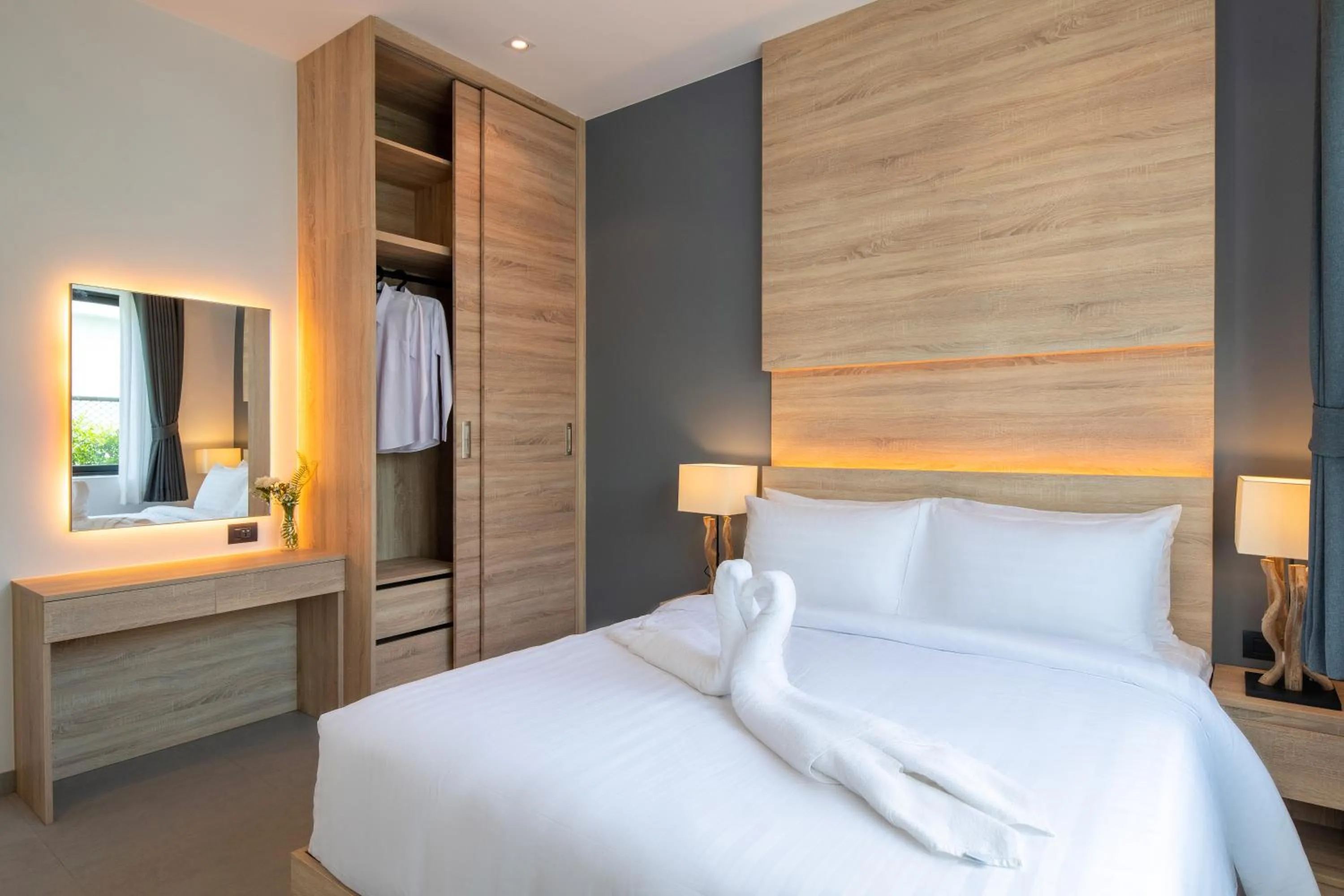 Bedroom, Bed in Sivana Gardens Villas Hua-Hin