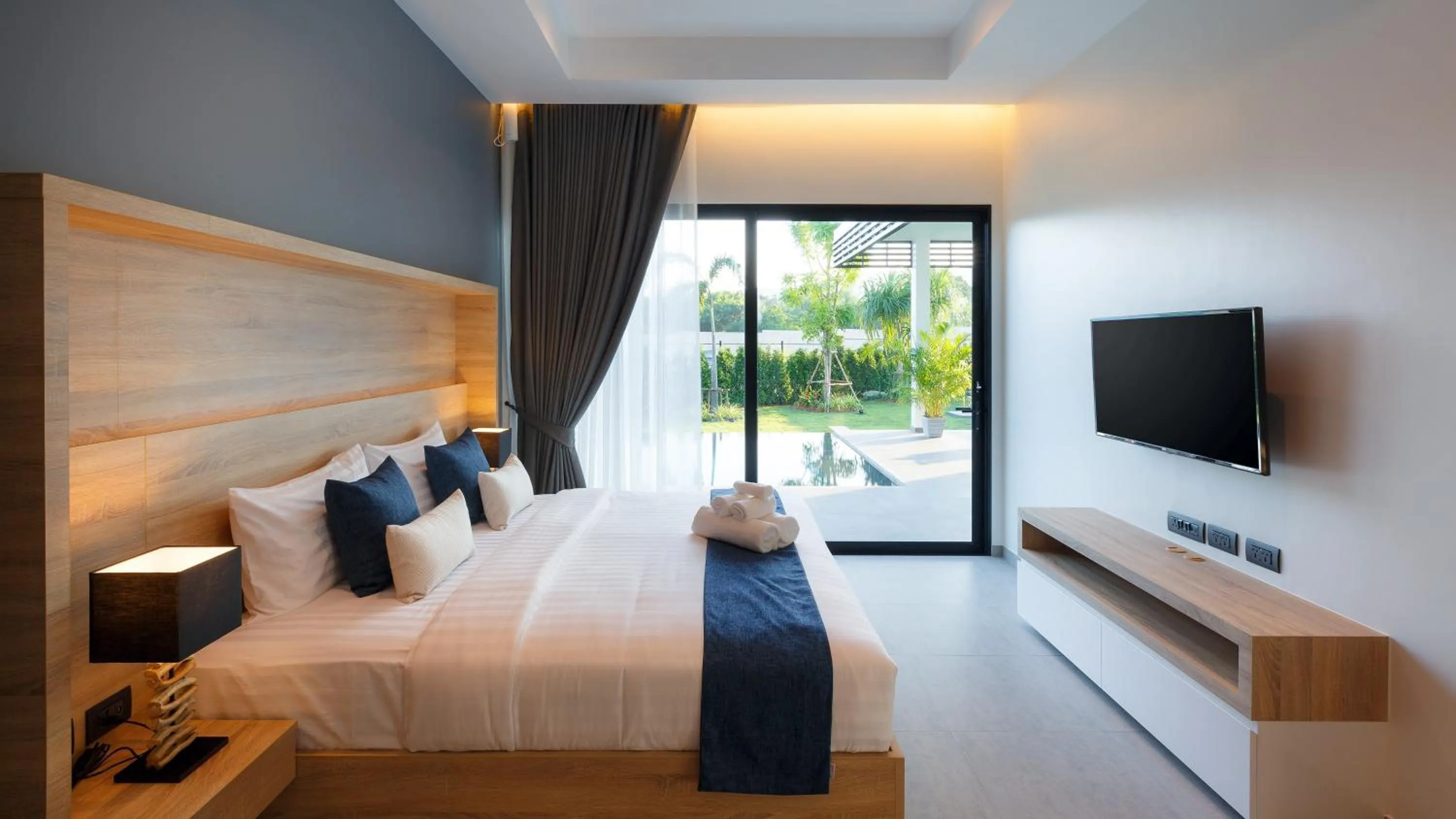 Bedroom, Bed in Sivana Gardens Villas Hua-Hin