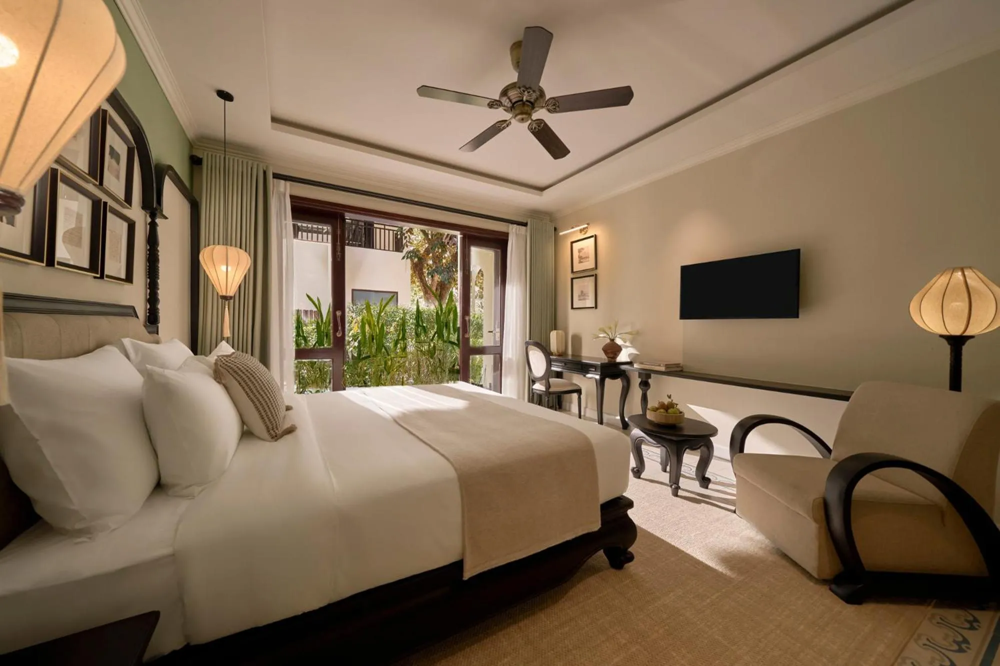 Communal lounge/ TV room, Bed in Grand Signature By M Village Hoi An Resort
