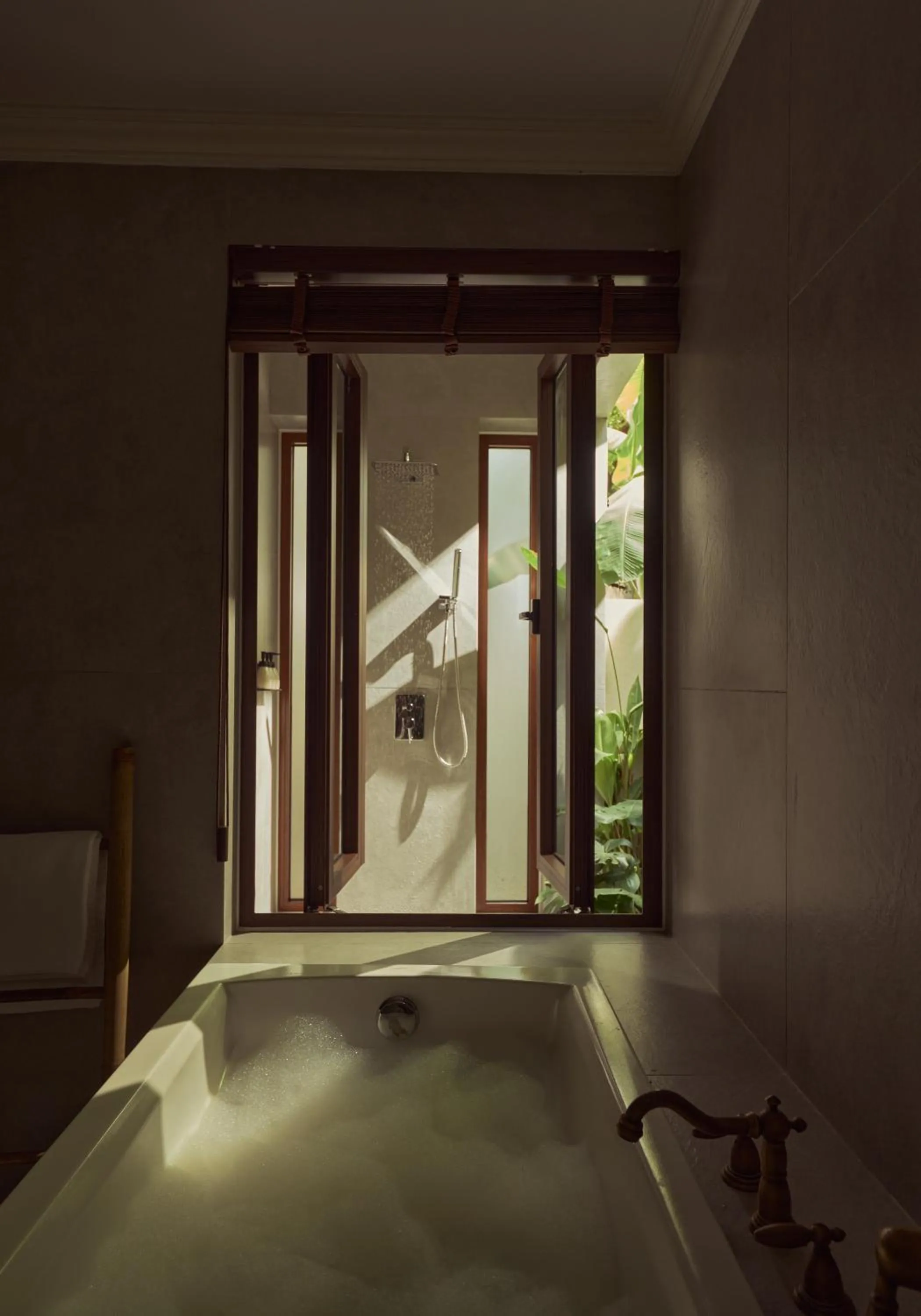 Bath, Bed in Grand Signature By M Village Hoi An Resort