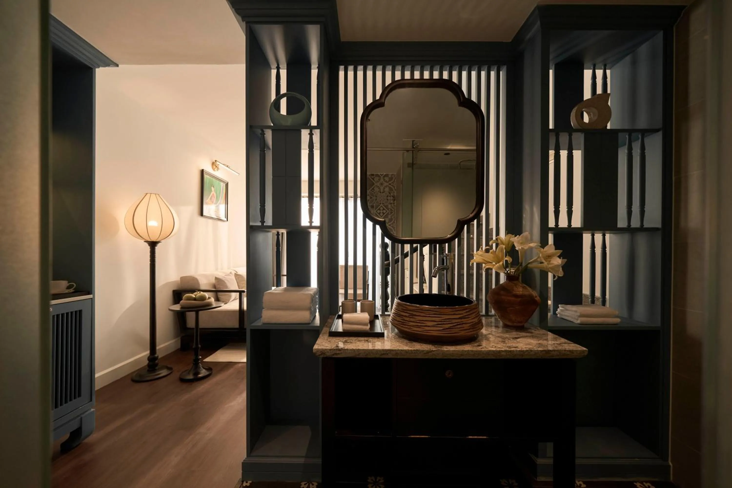 Bathroom in Grand Signature By M Village Hoi An Resort