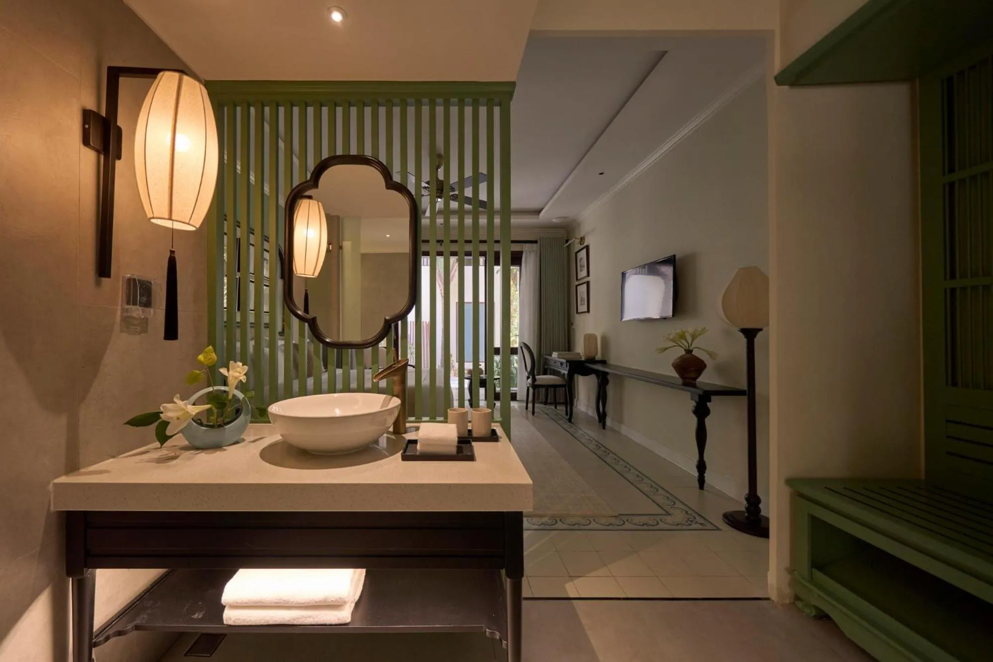 Bathroom in Grand Signature By M Village Hoi An Resort