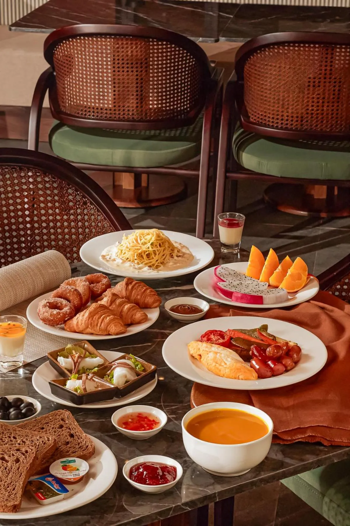 Buffet breakfast in Grand Signature By M Village Hoi An Resort