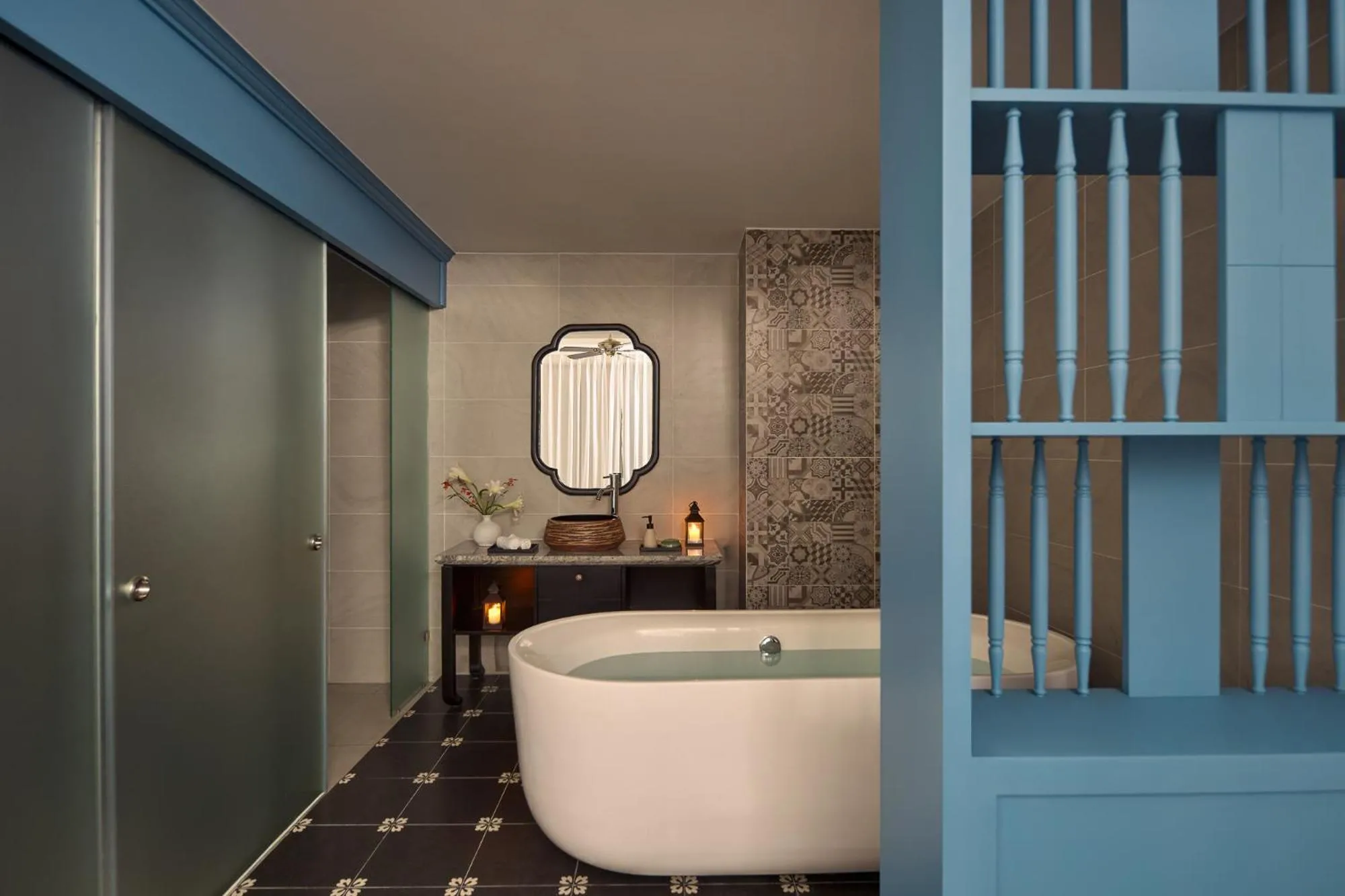 Bathroom in Grand Signature By M Village Hoi An Resort