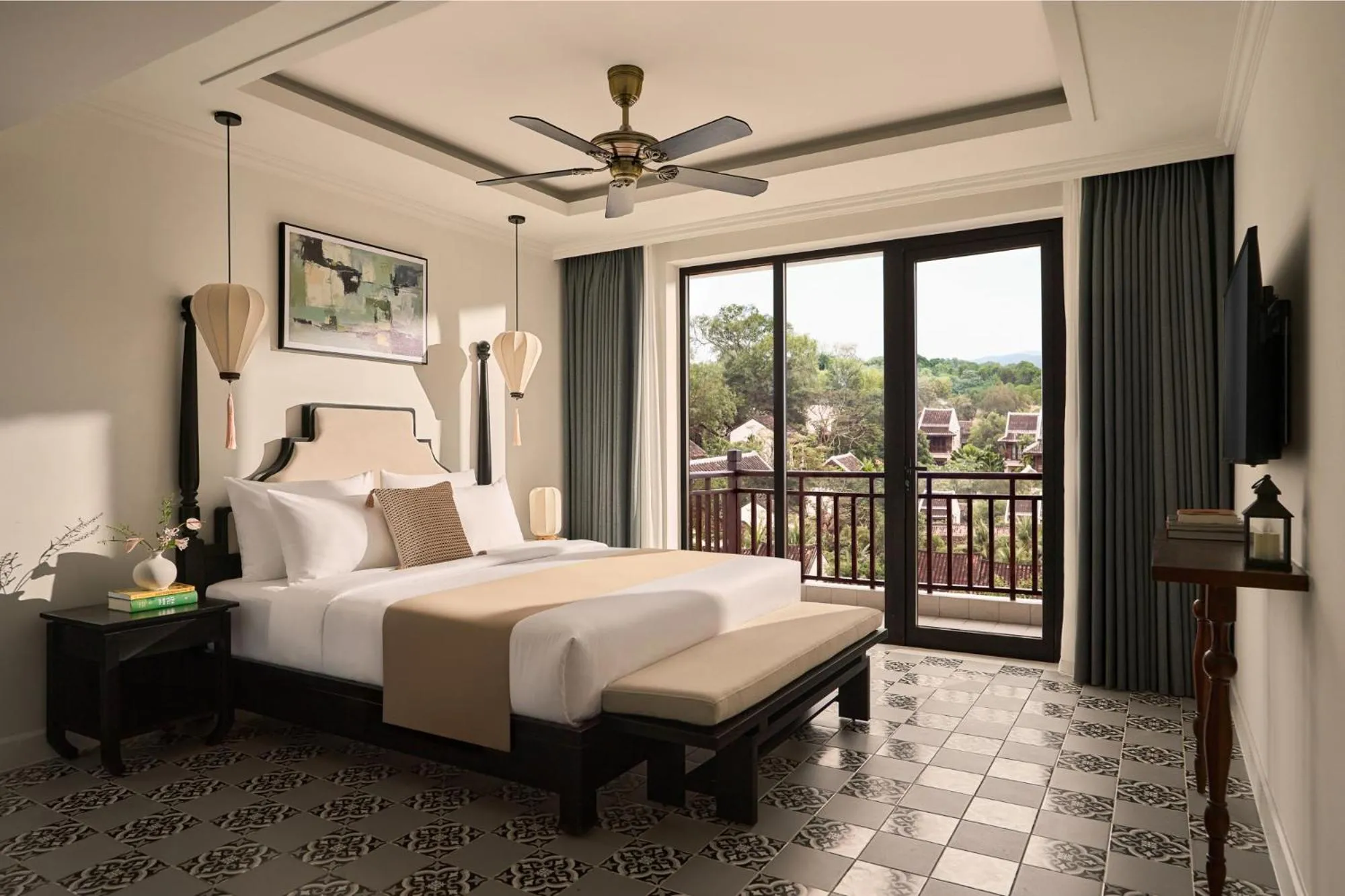 Bed in Grand Signature By M Village Hoi An Resort