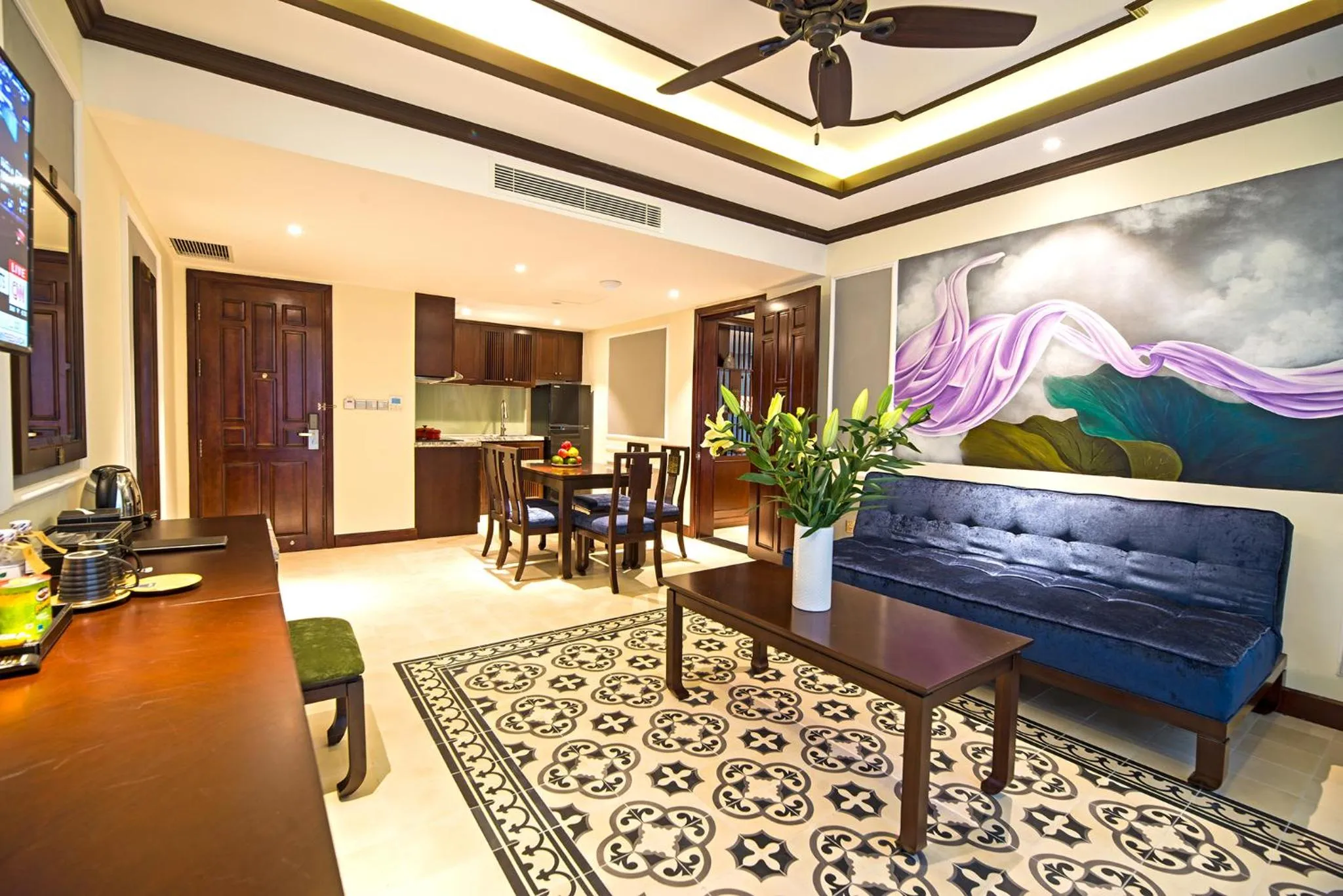 Living room in Mulberry Collection Silk Village