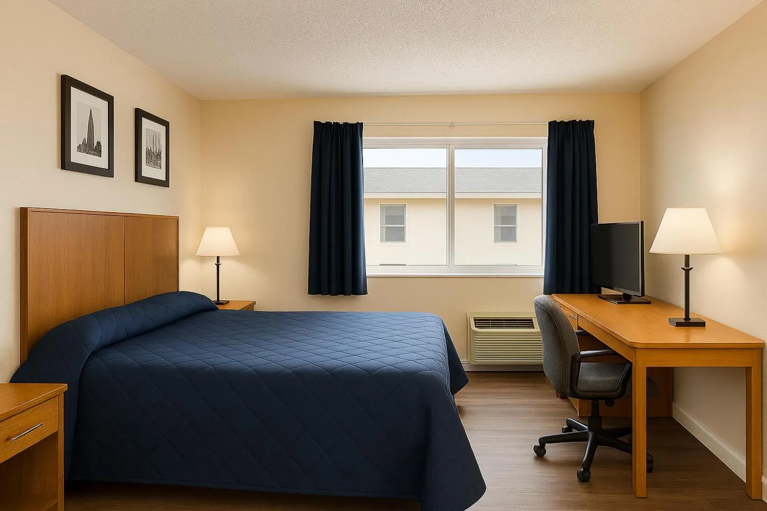 Bed in Country Host Inn