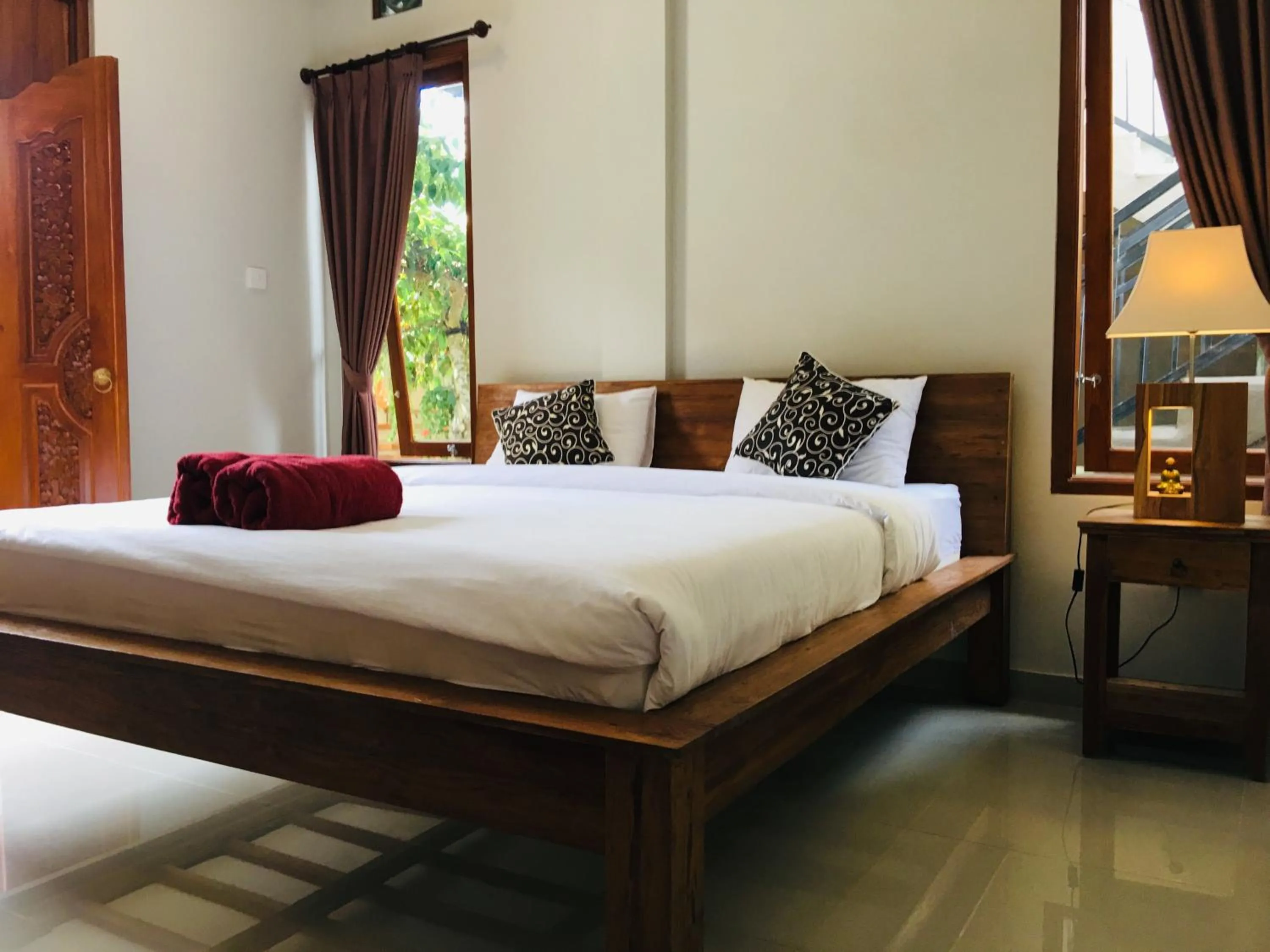 Bed in Wina Ubud B&B