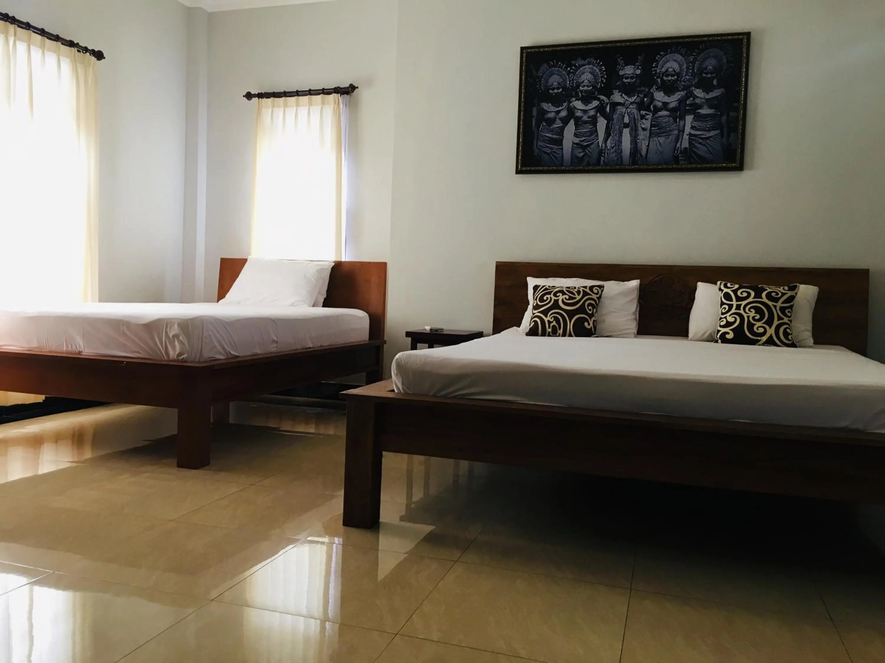 Bed in Wina Ubud B&B