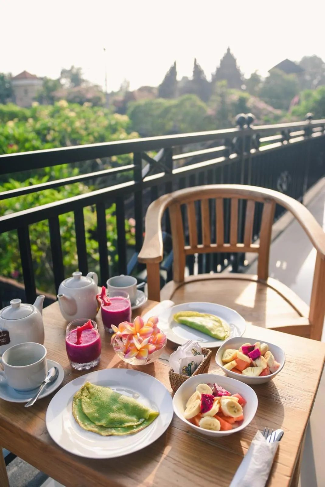 Balcony/Terrace in Wina Ubud B&B