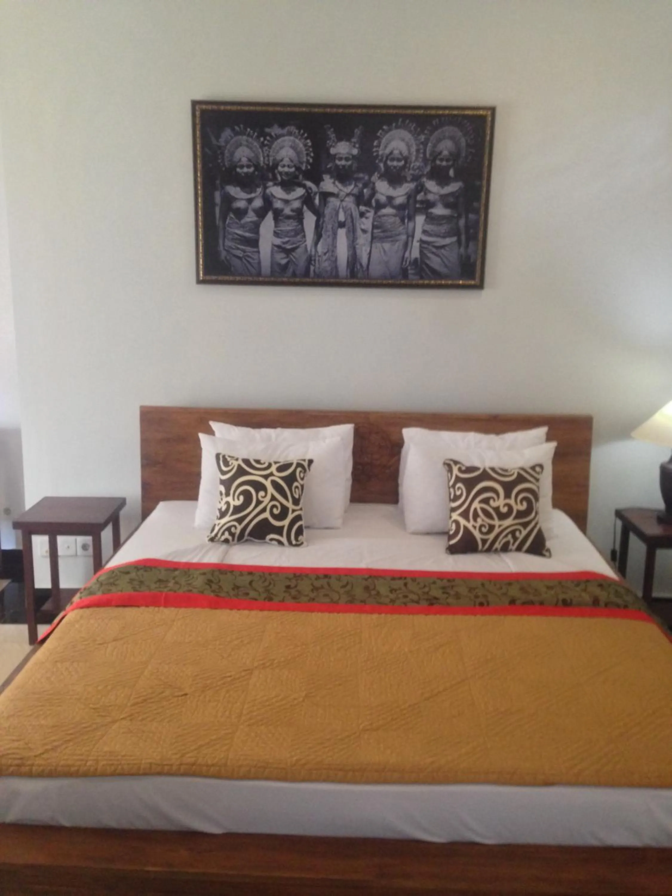 Bed in Wina Ubud B&B