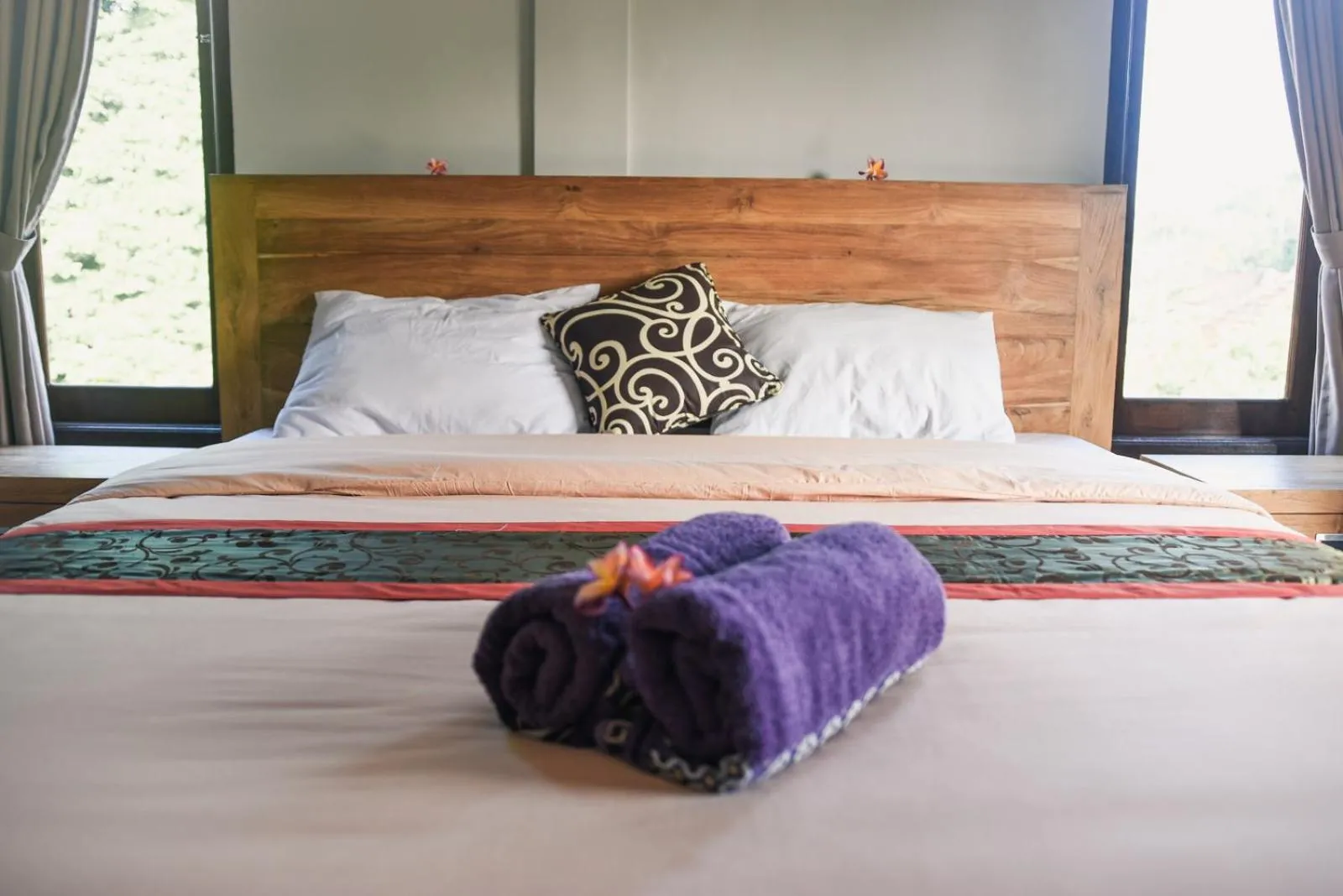 Bed in Wina Ubud B&B