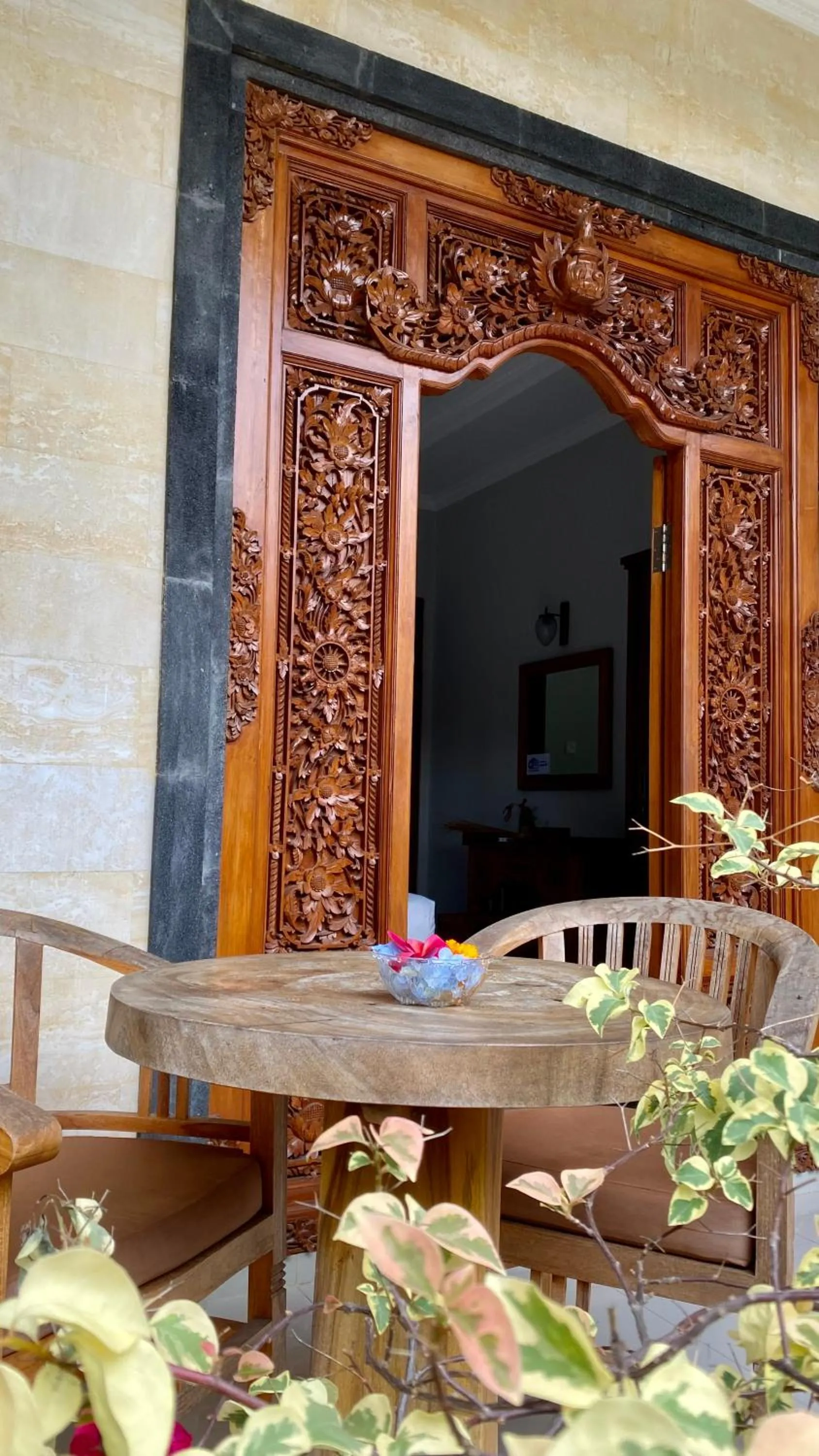 Seating area in Wina Ubud B&B