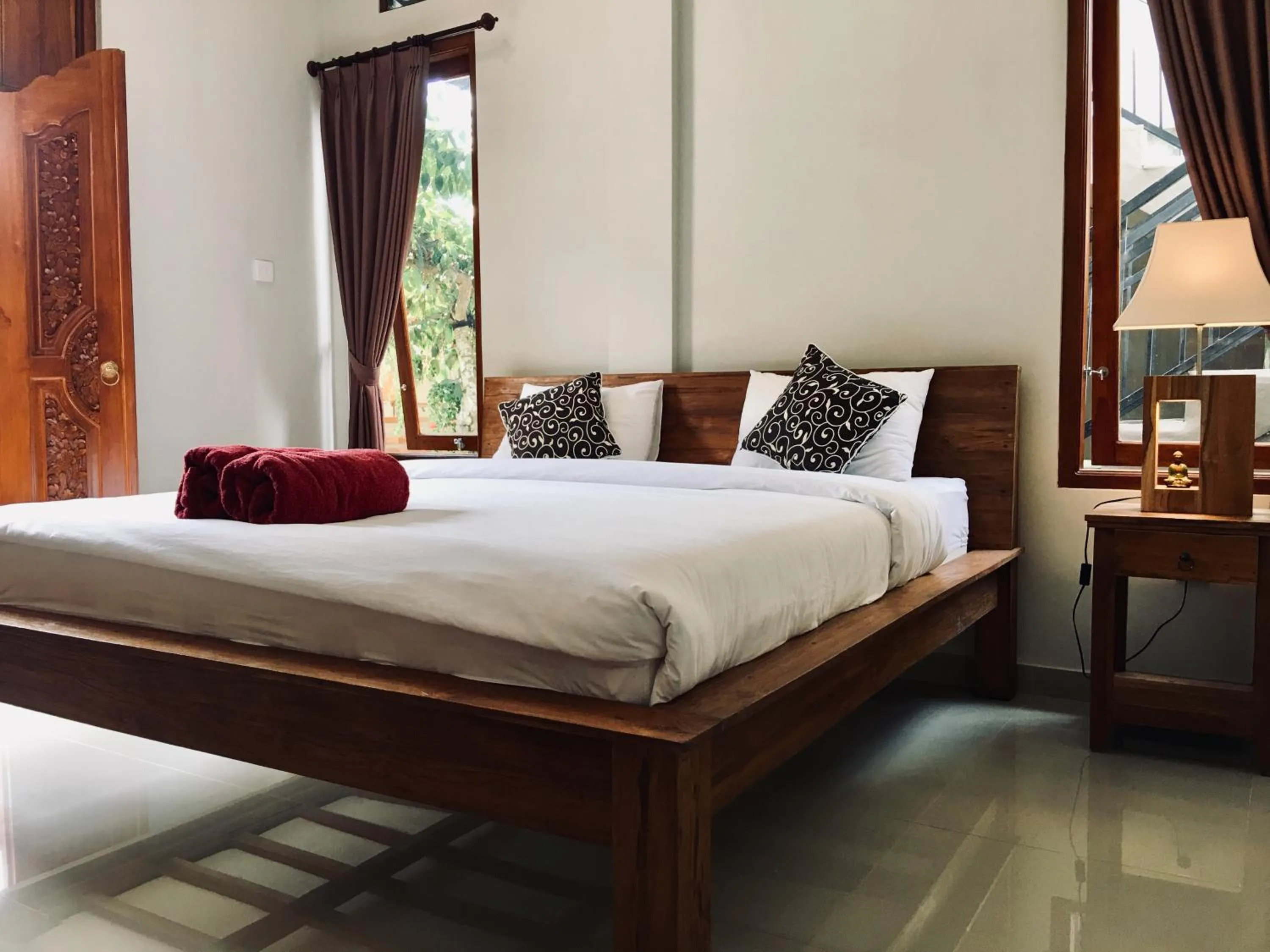 Bed in Wina Ubud B&B