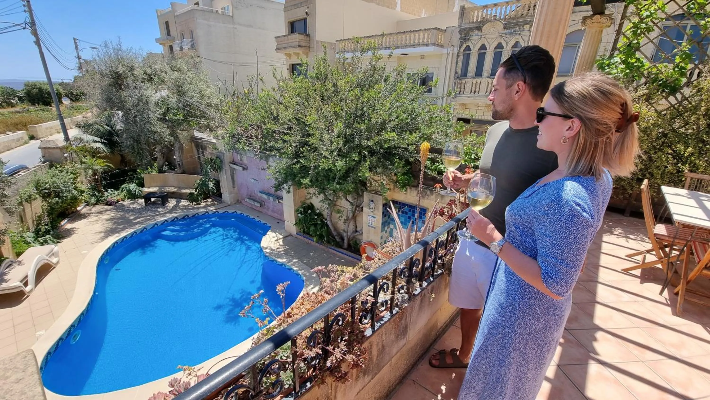 View (from property/room), Swimming Pool in Il-Wileġ Bed & Breakfast