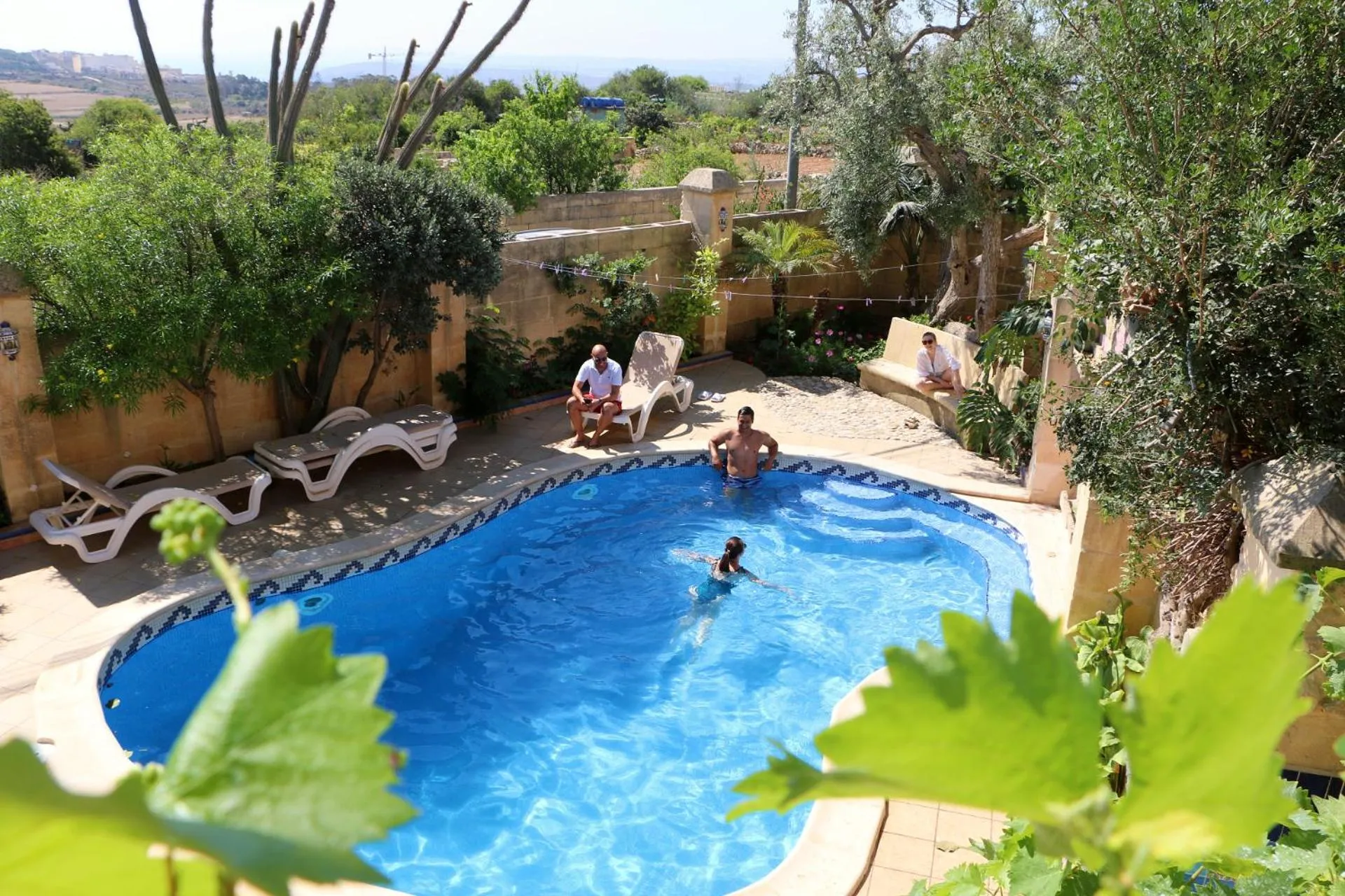 Pool view, Swimming Pool in Il-Wileġ Bed & Breakfast