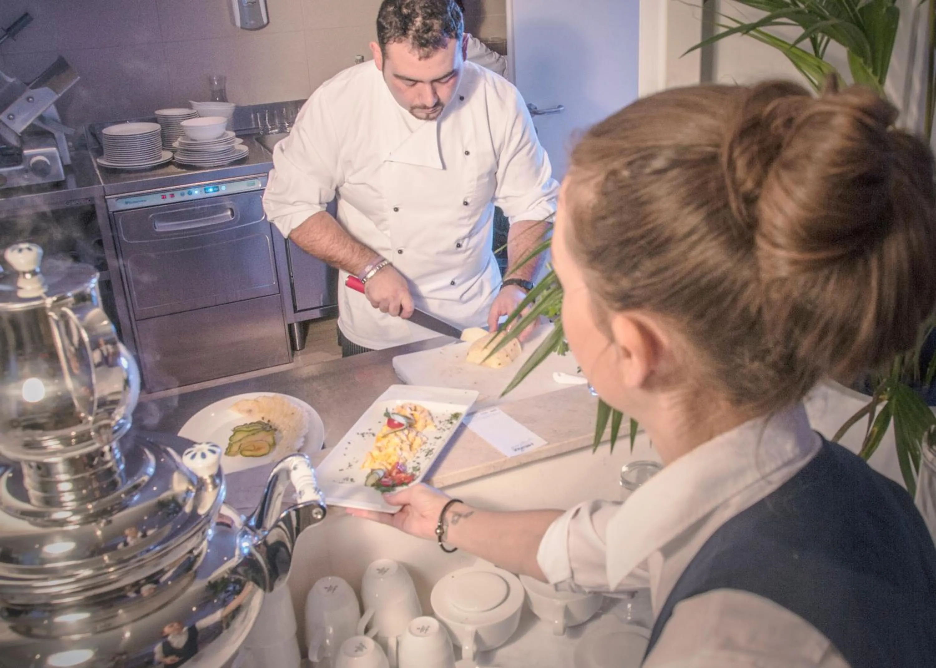 People in Grand Hotel Palladium