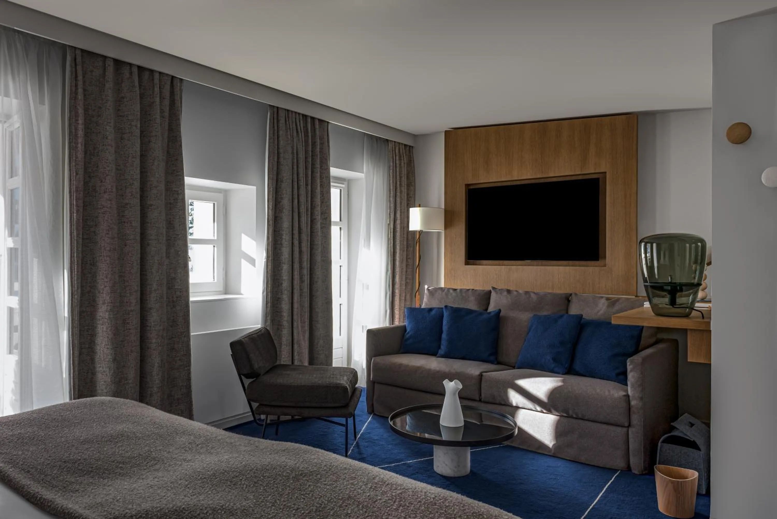 Living room in White 1921 Courchevel