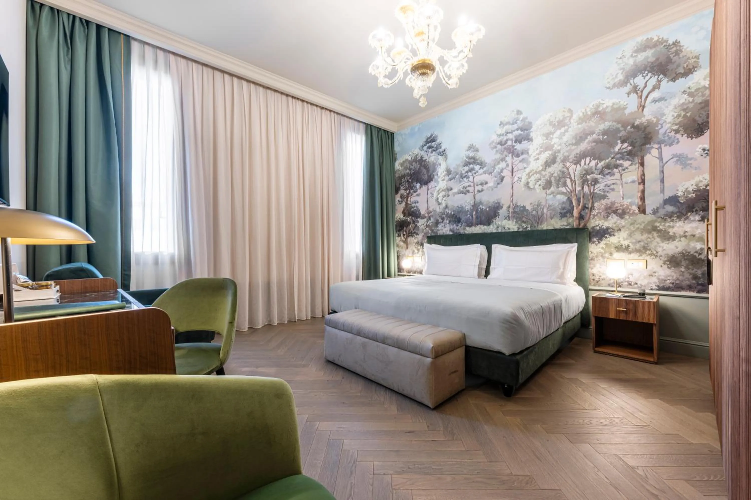 Bed in Hotel Villa Viridia
