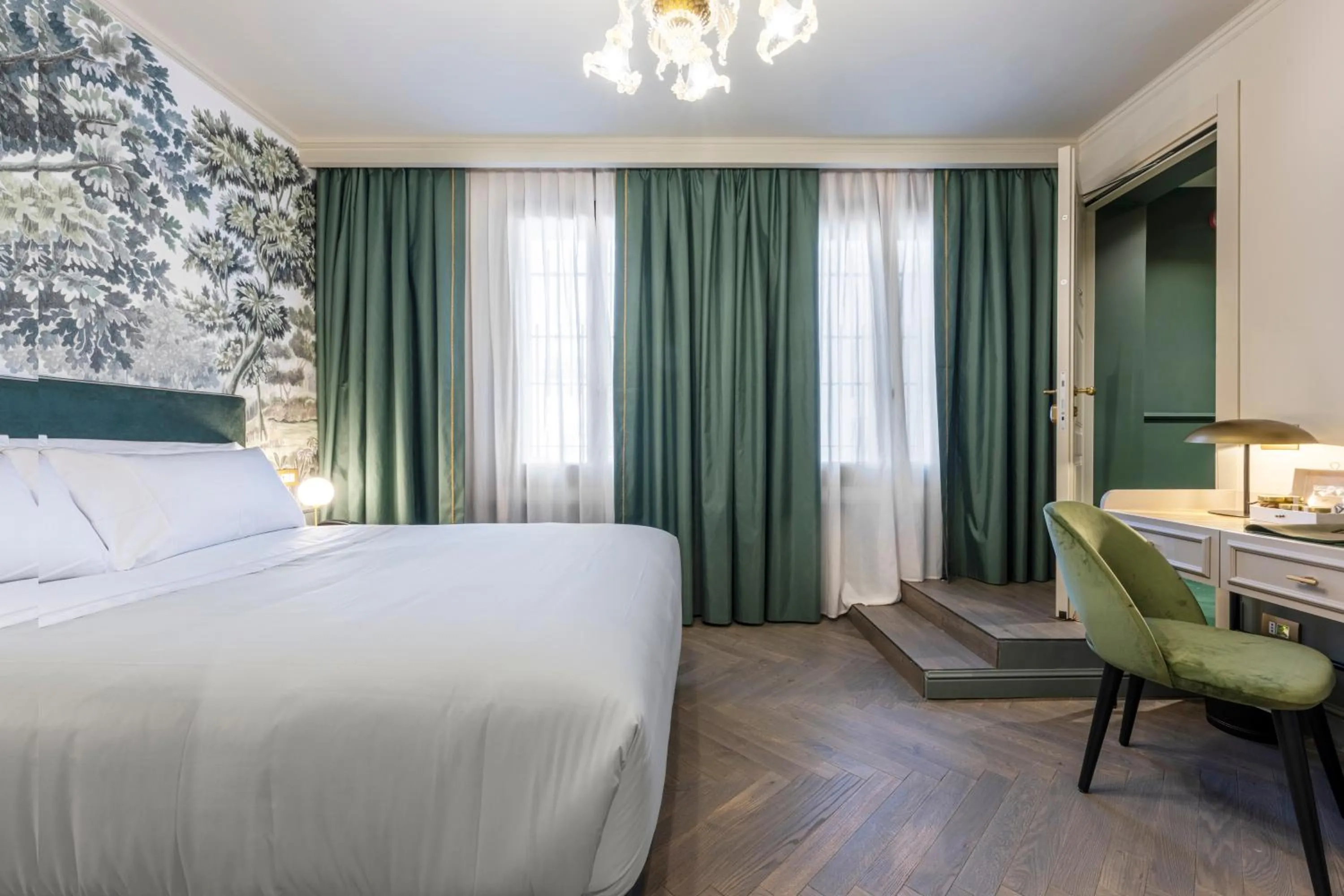 Bed in Hotel Villa Viridia