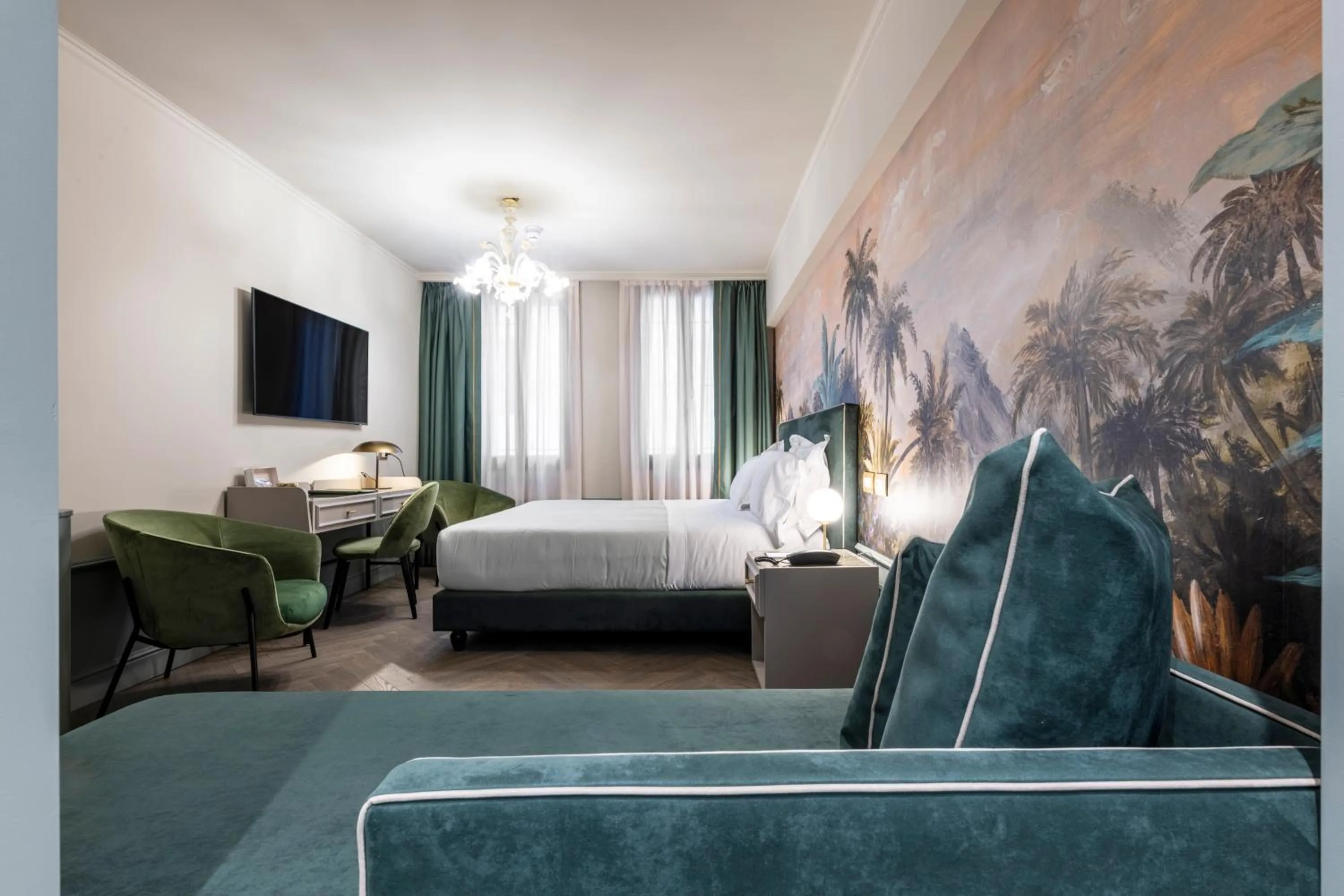 Bed in Hotel Villa Viridia