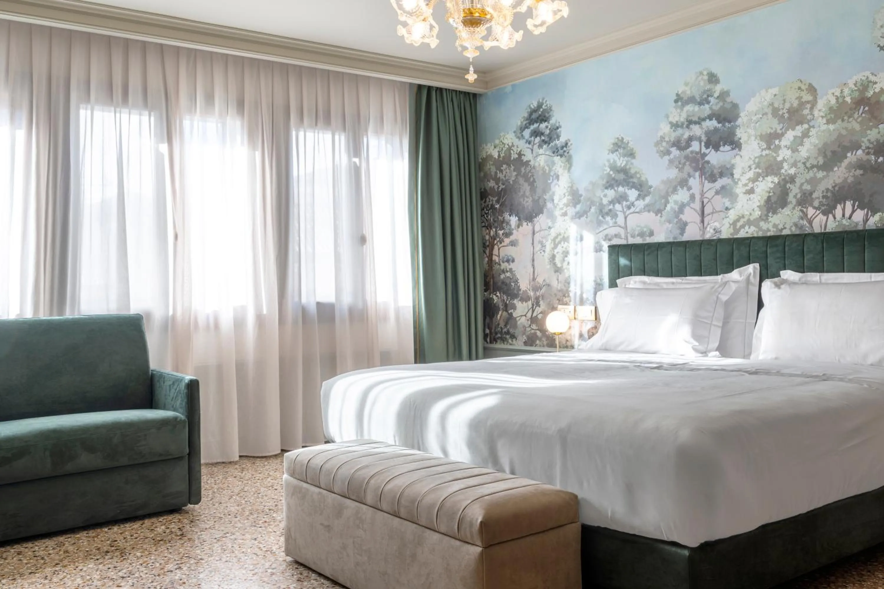 Bed in Hotel Villa Viridia